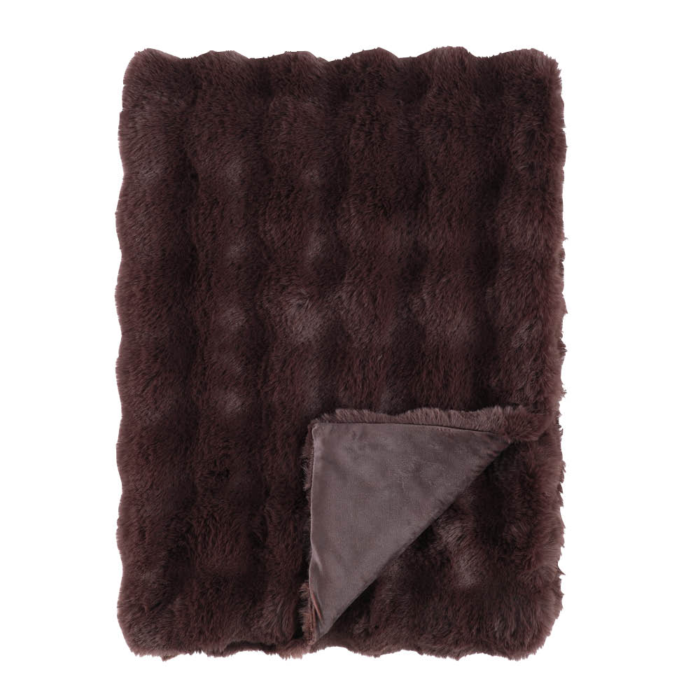 Fanni K Aava pledd 127x152 cm espresso