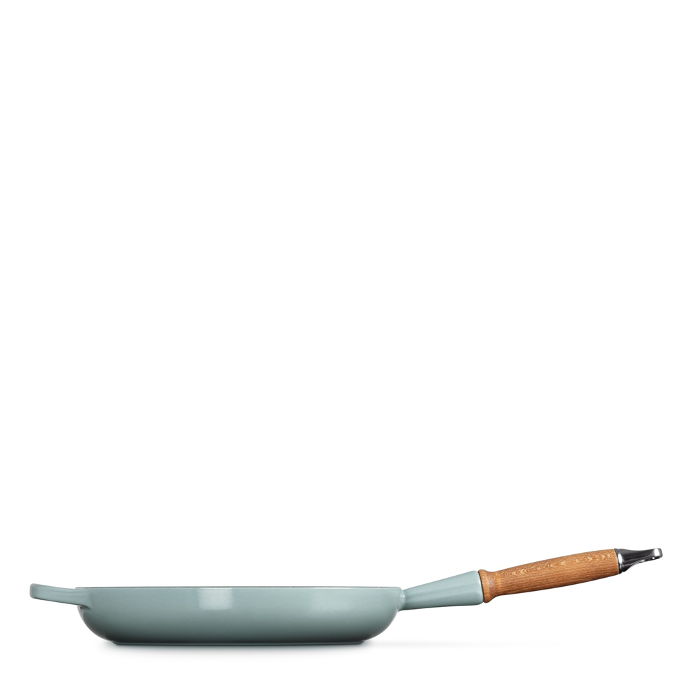 Le Creuset Signature stekpanna med trähandtag 28 cm sea salt
