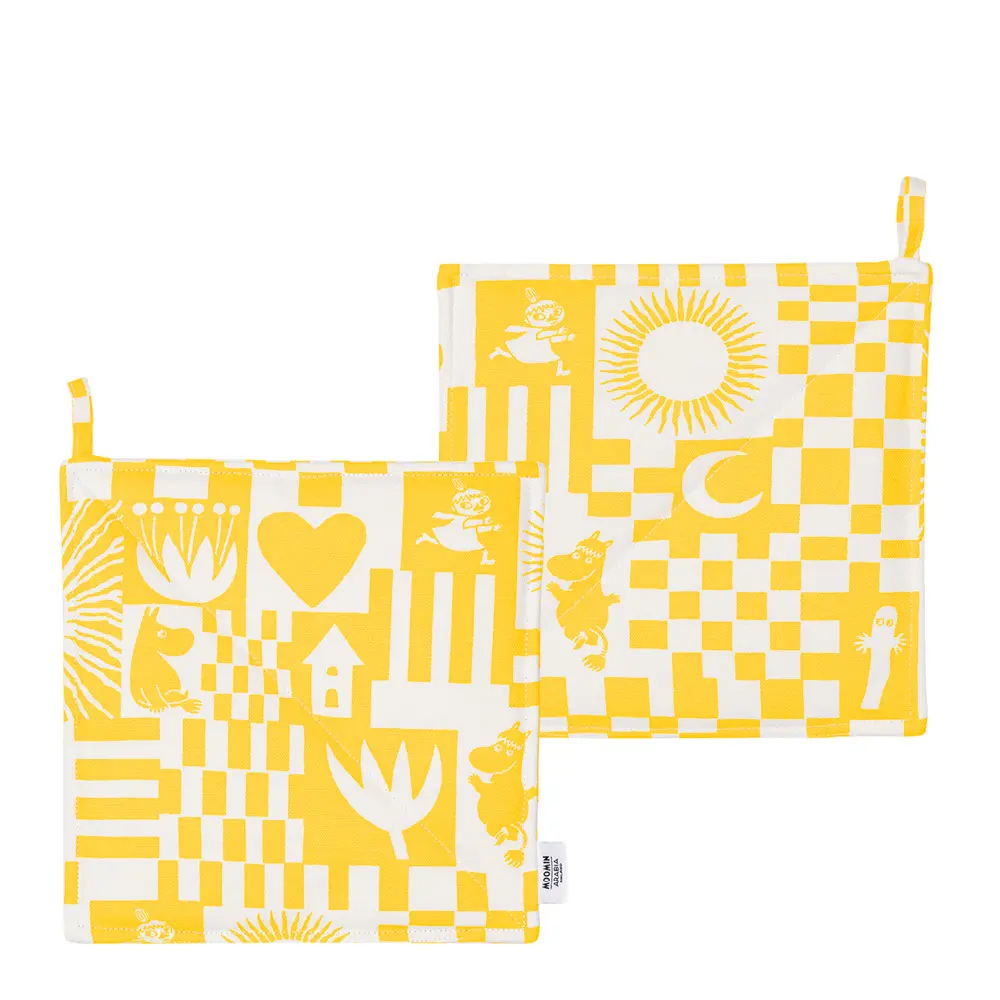 Muumi Patalappu Juhlat 23x23 cm 2 kpl Keltainen