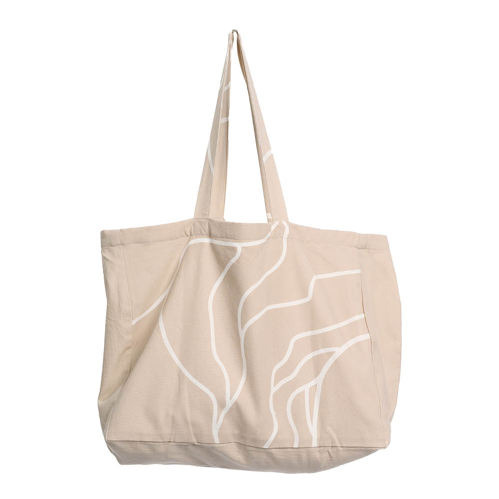 The Organic Company Reconnect tote bag 45x35 sandfärgad