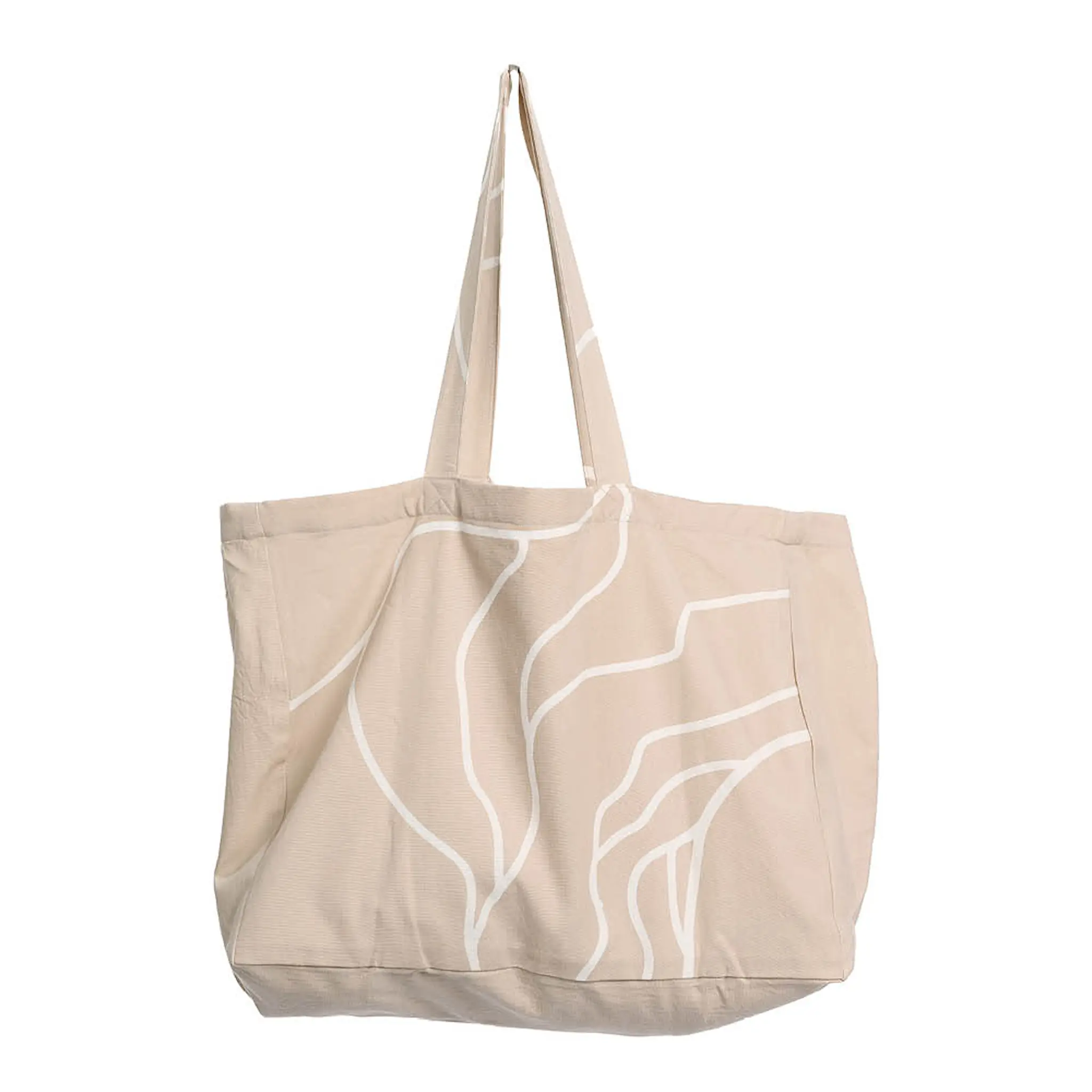 The Organic Company Reconnect tote bag 45x35 sandfärgad