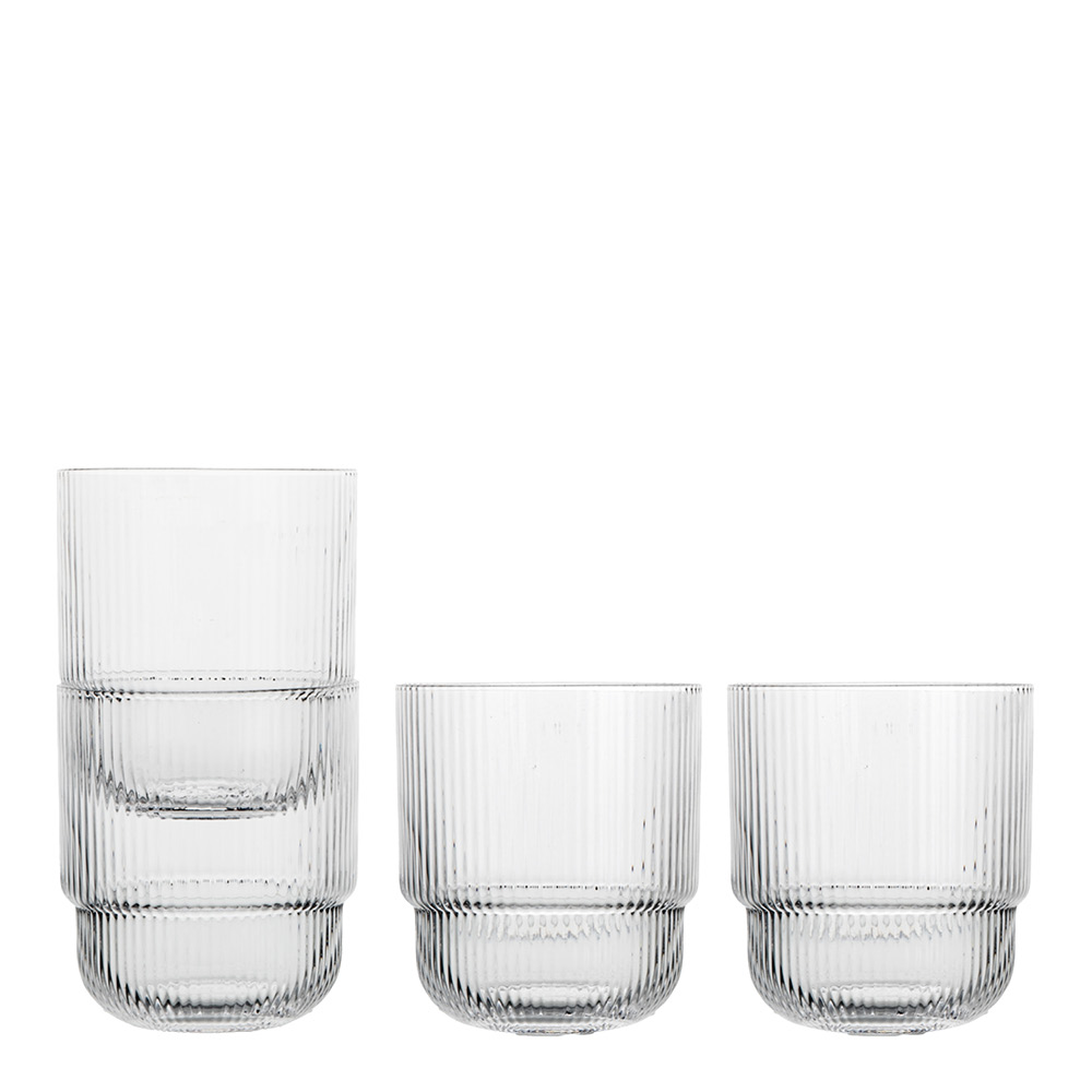 Sagaform - Blanka Juomalasi 40 cl 4 kpl Kirkas