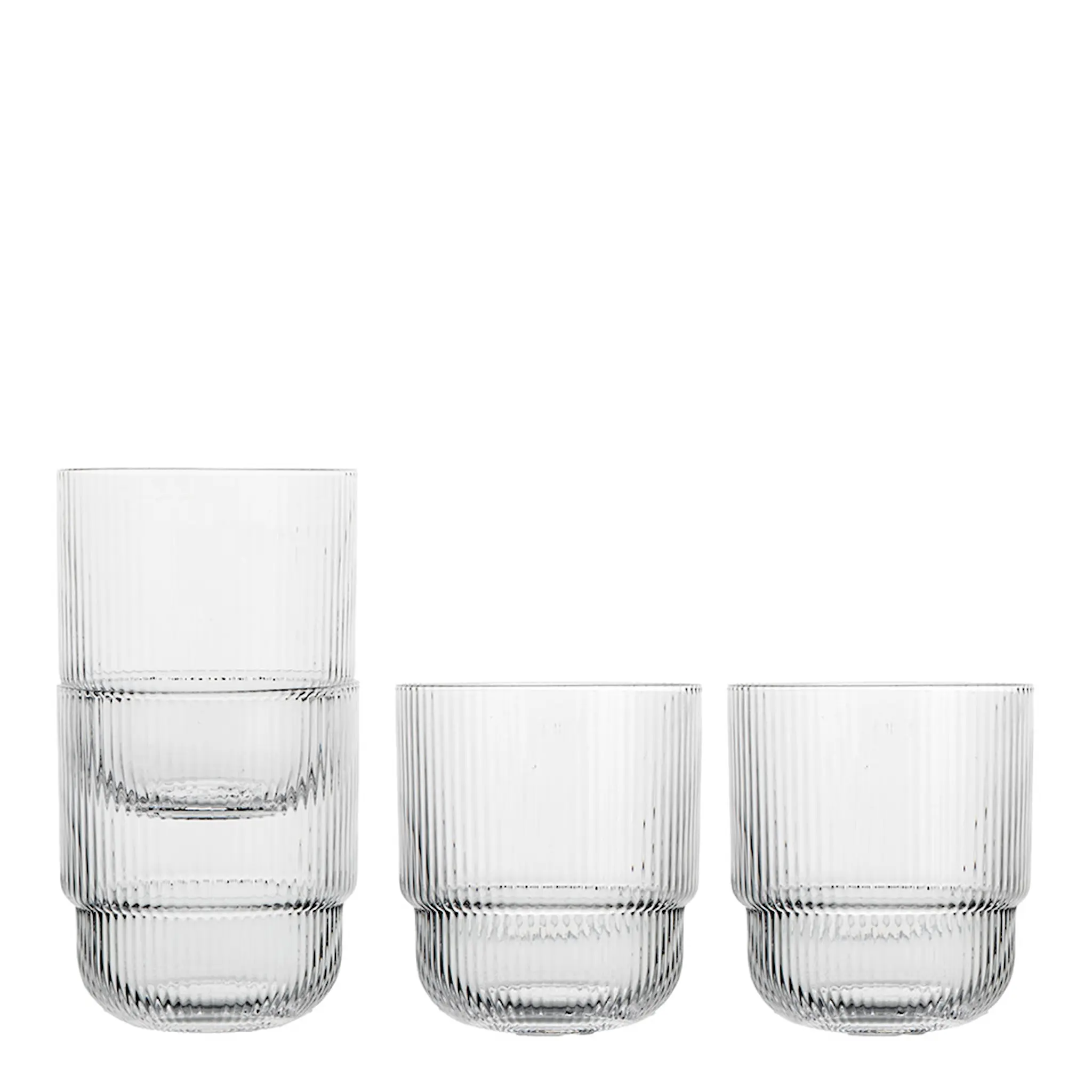 Sagaform Blanka vattenglas 40 cl 4-pack klar