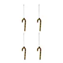 Stik juldekoration 4-pack guld