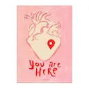 Sissan Richardt poster 50x70 cm you are here