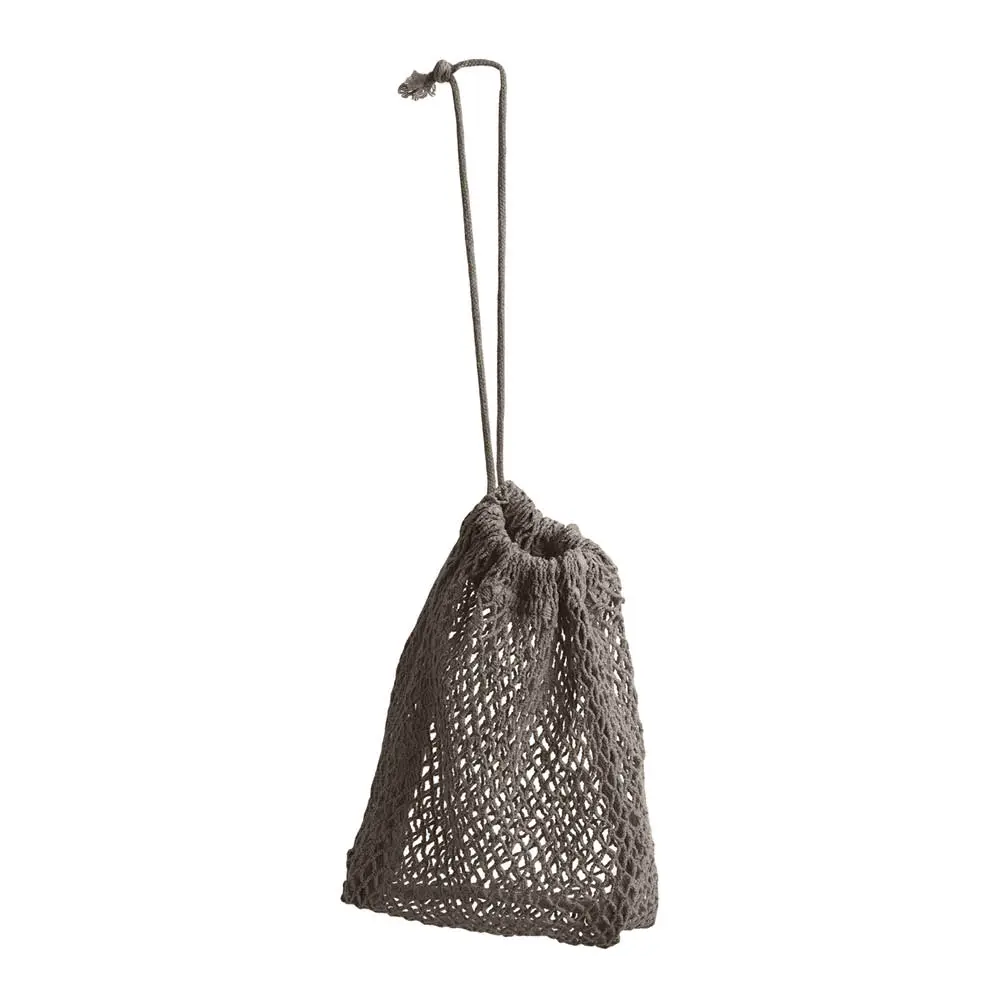 Uudelleenkäytettävä verkkopussi medium 30x24 cm clay