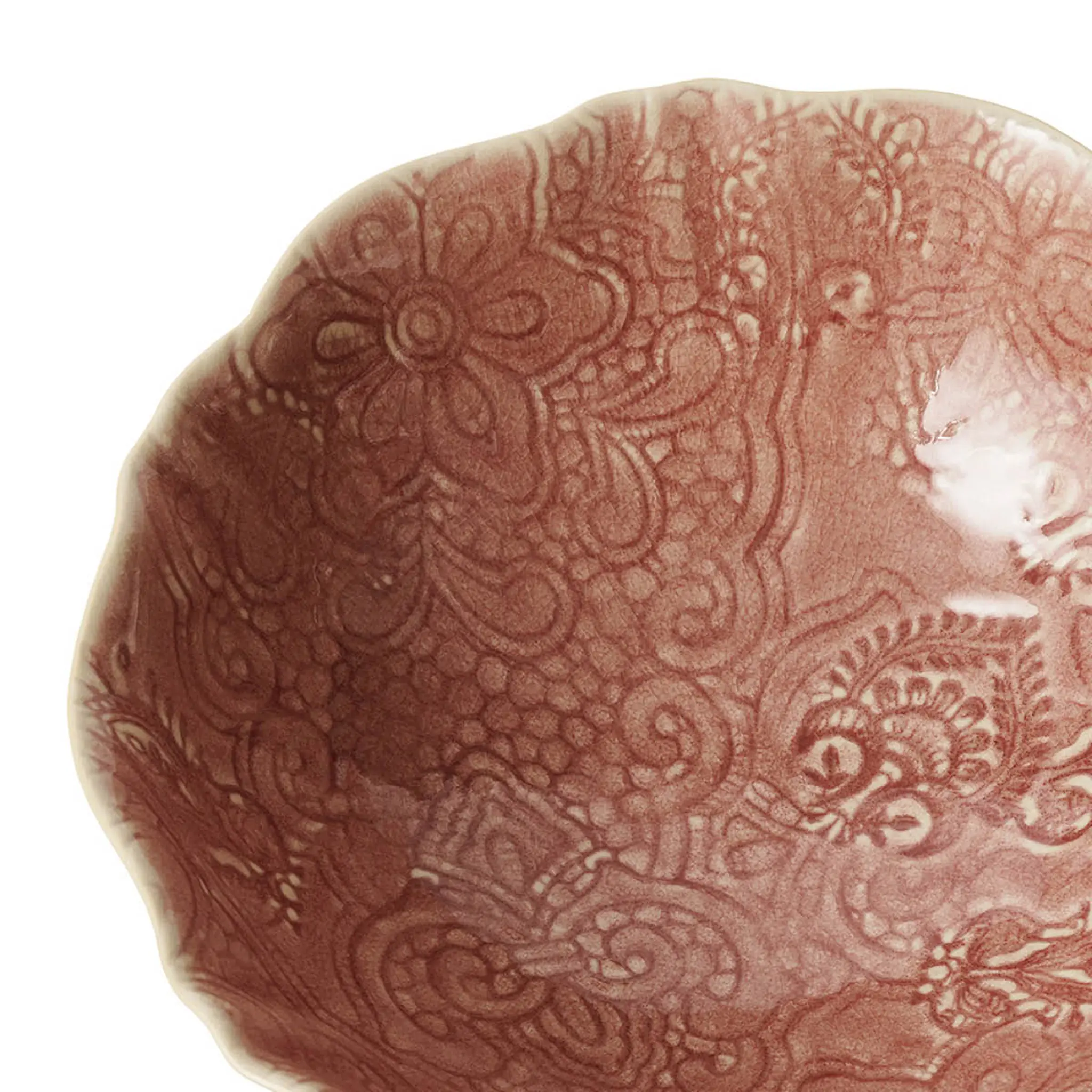 Sthål Arabesque skål 26 cm old rose