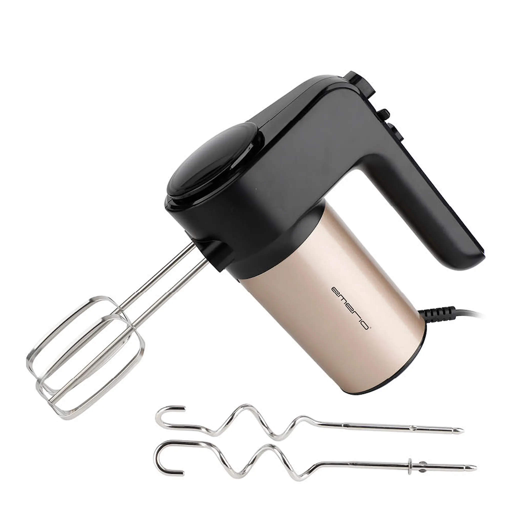 EMERIO Satin Gold Line elektisk håndmikser med tilbehør 400W