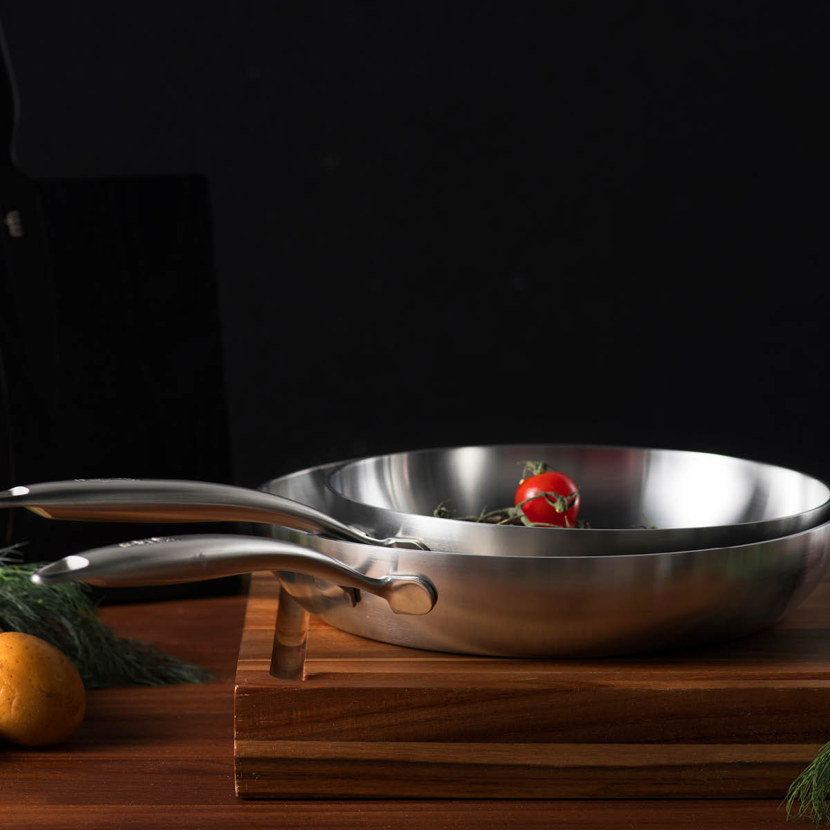 Modern House Chef Ørjan stekpanna 24 cm borstat stål