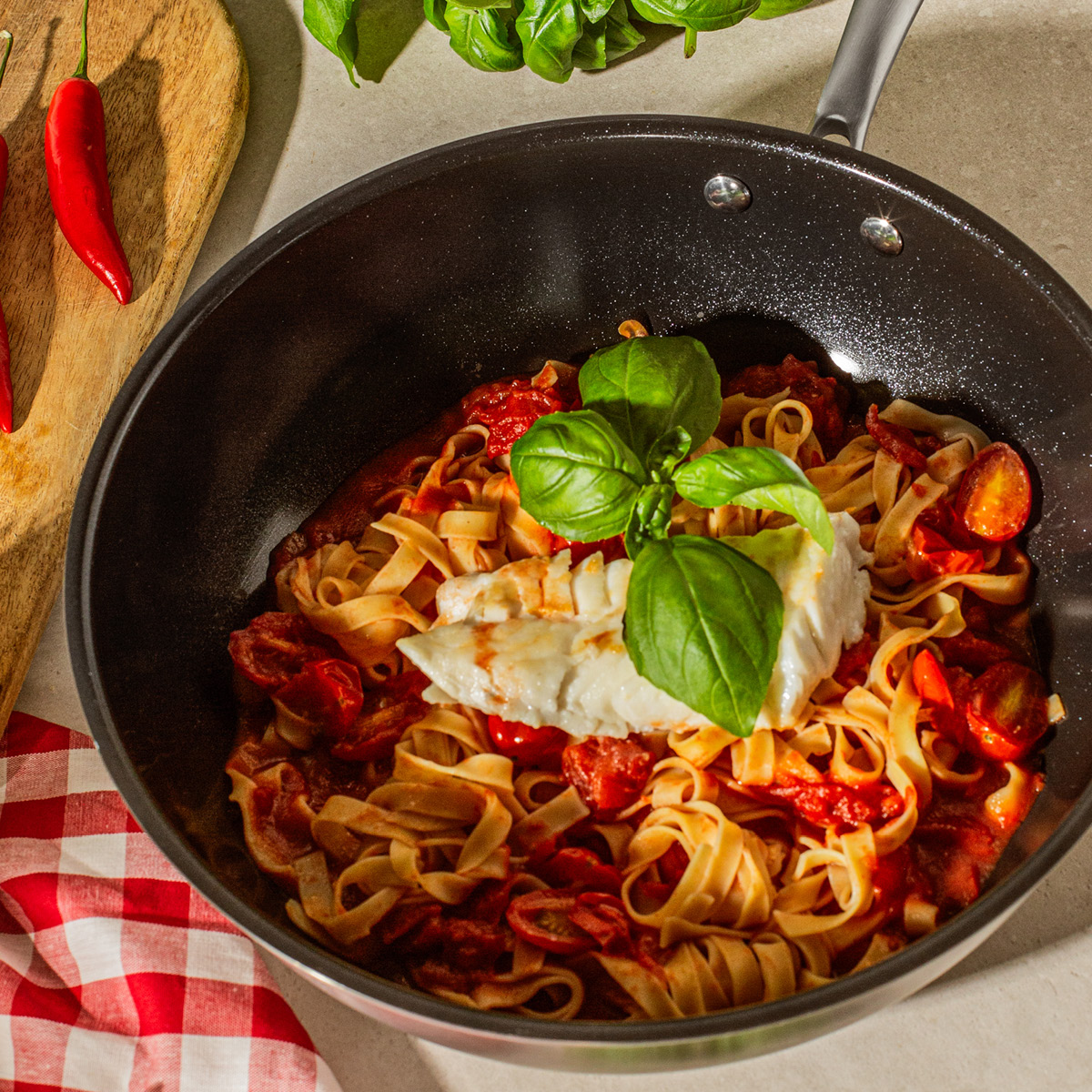 Anders Petter Signerat Wokkipannu 28 cm Ruostumaton teräs