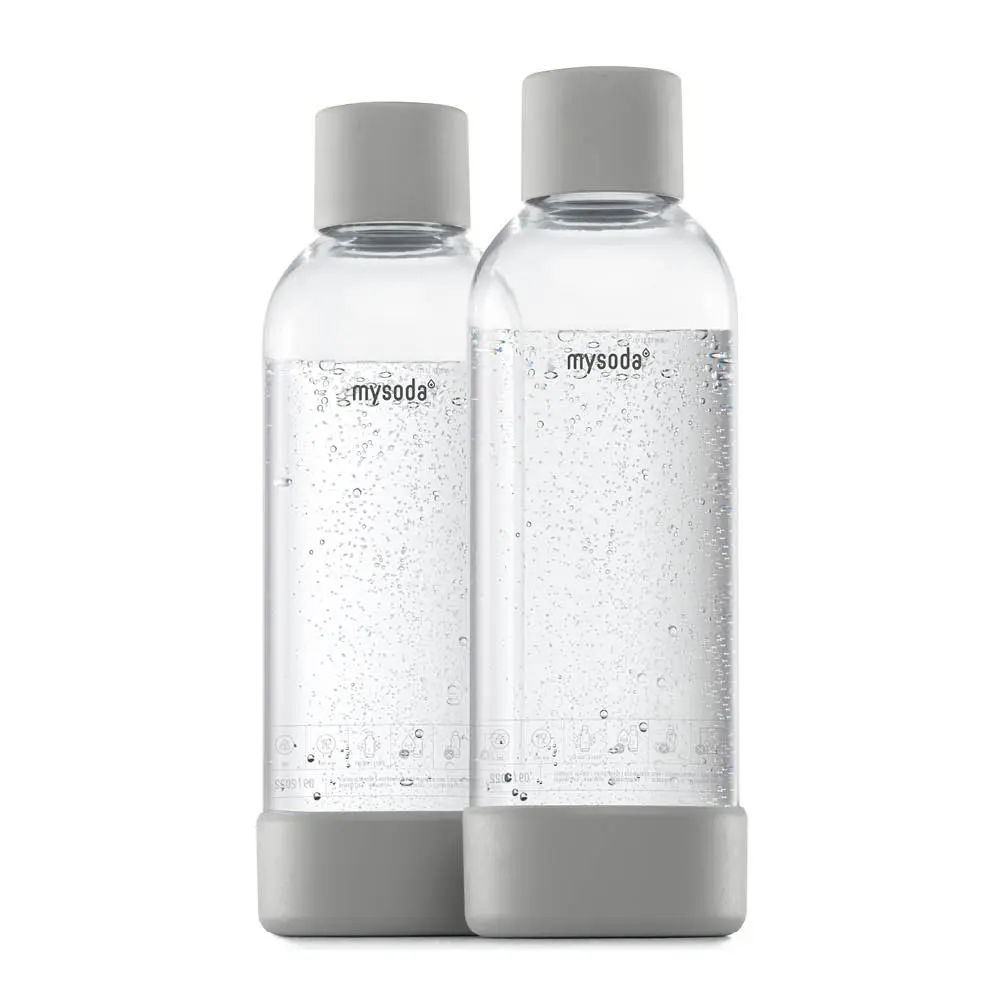 Woody flaske 1L 2 stk grå