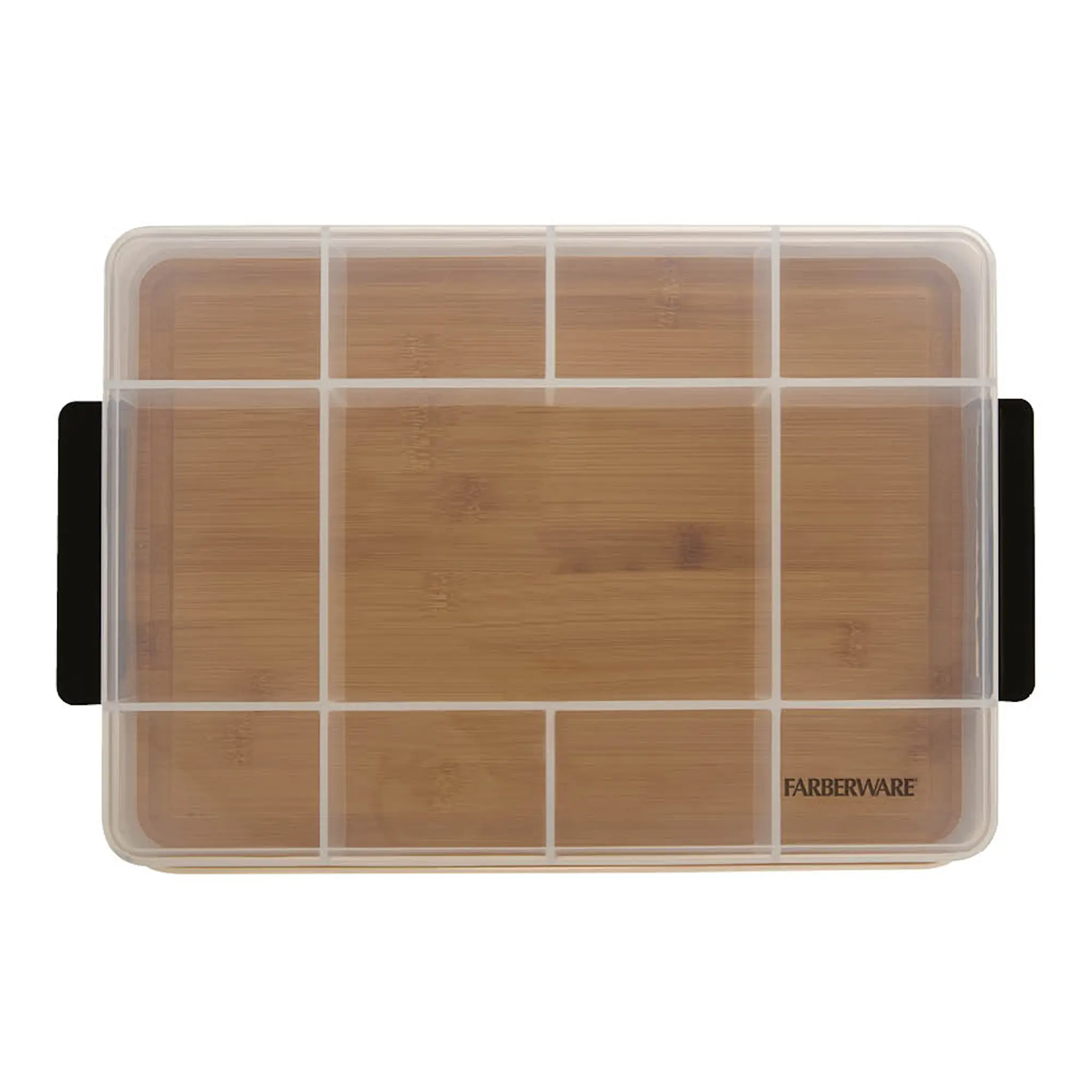 Farberware Snacklebox Eväsrasia 11 lokeroa 30x40,5 cm Bambu