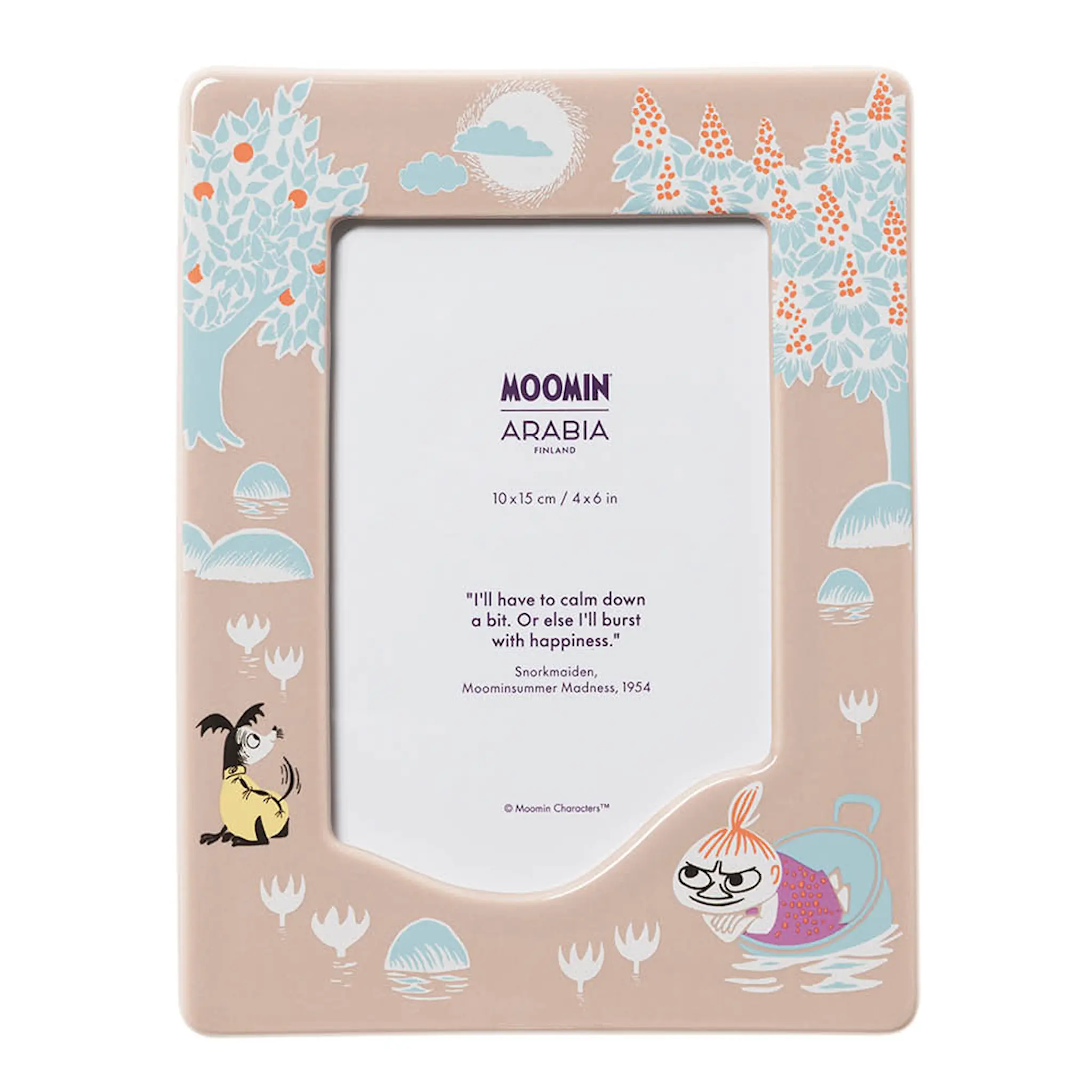 Moomin Arabia Mummi fotoramme 10x15 cm Under paraplyen mult