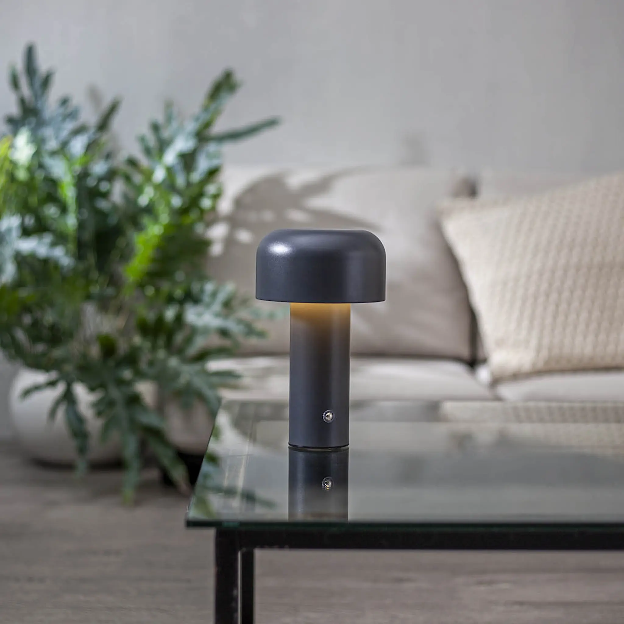 Star Trading Bobby bordlampe 803-01 21,5 cm grå hover