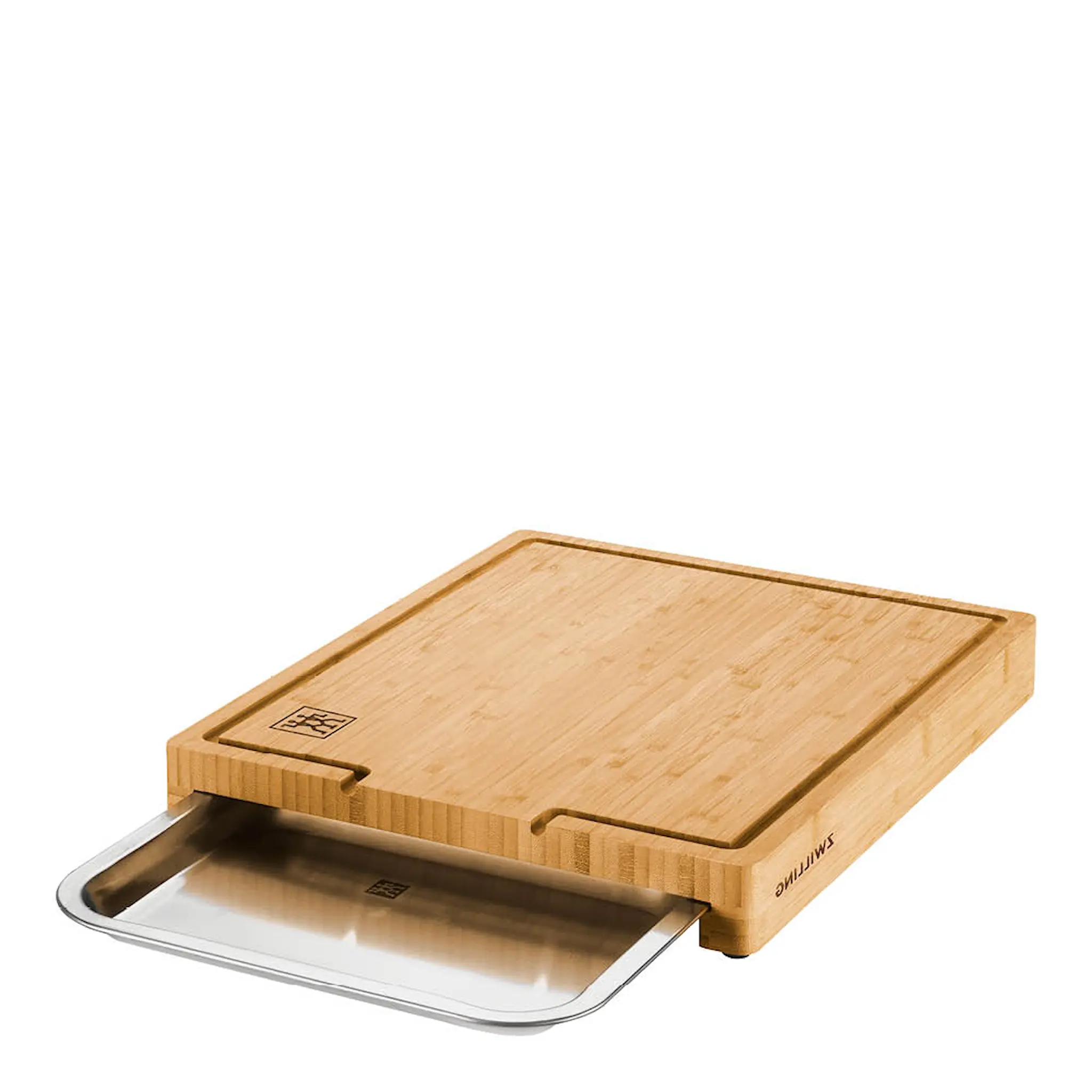 Zwilling BBQ+ skärbräda i bambu med uppsamlingsbricka 30x39 cm