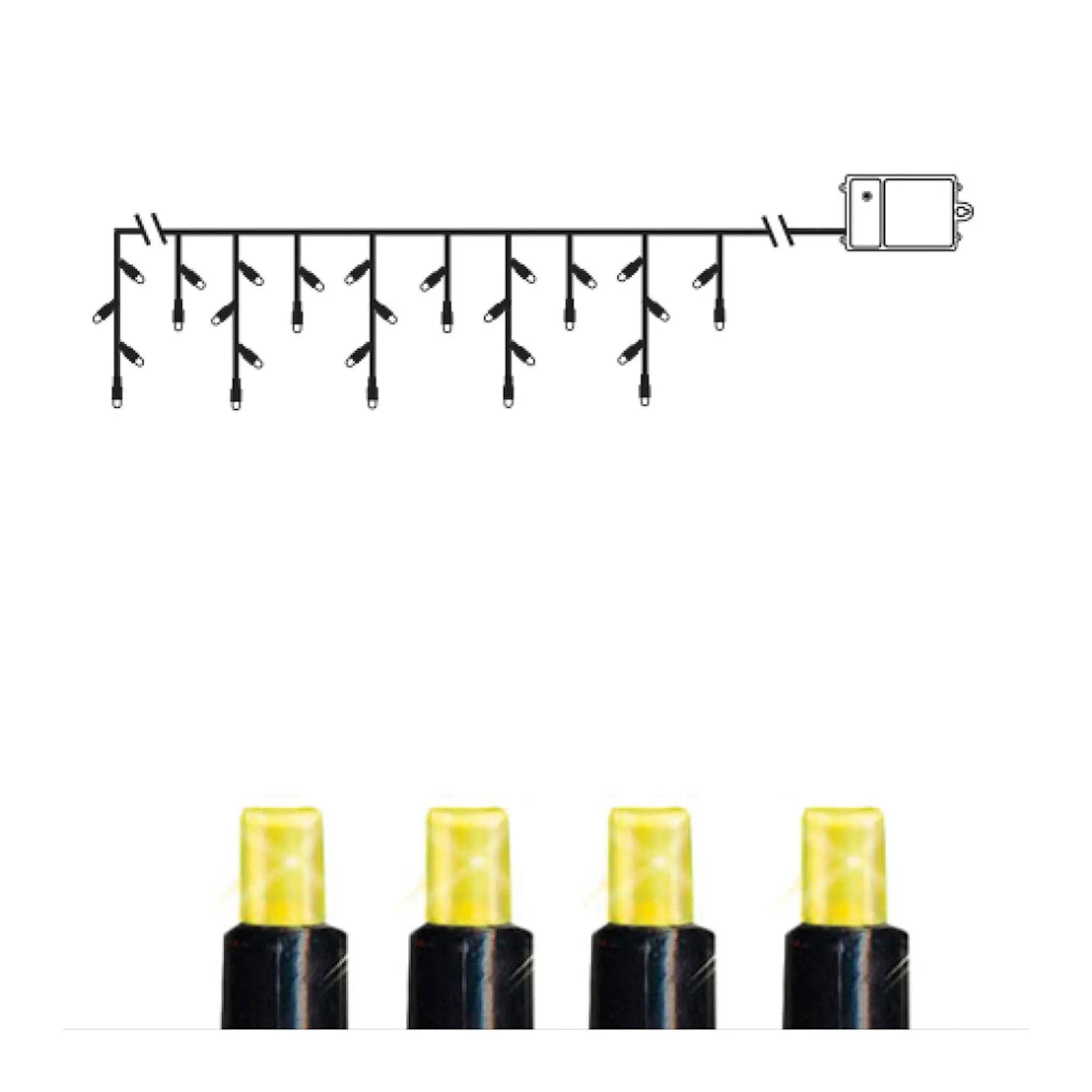 Star Trading Dura ljusslinga istapp LED 230 cm