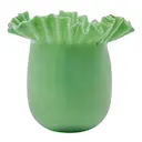 Flee vas 21x20 cm grön