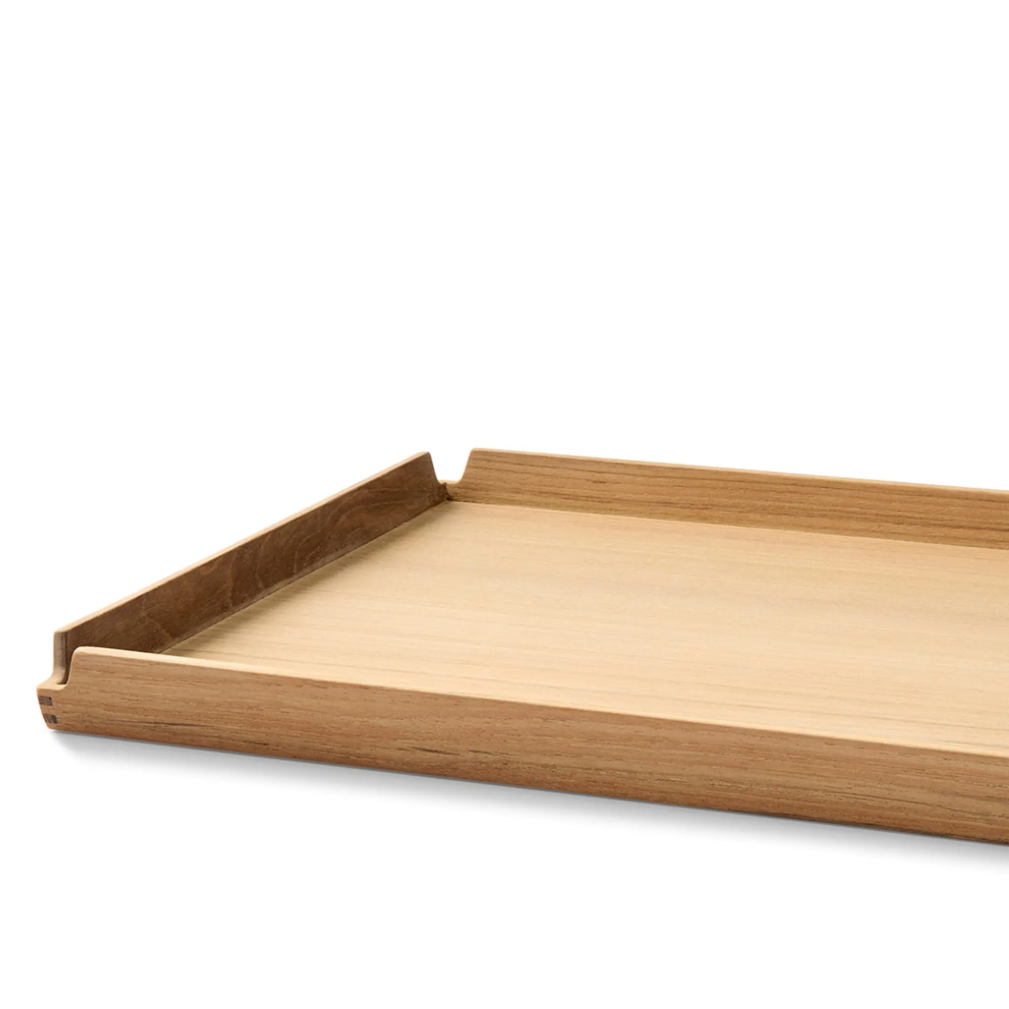 LIND DNA Airy teak bricka 37,1x47,1 cm nupo ljusgrå