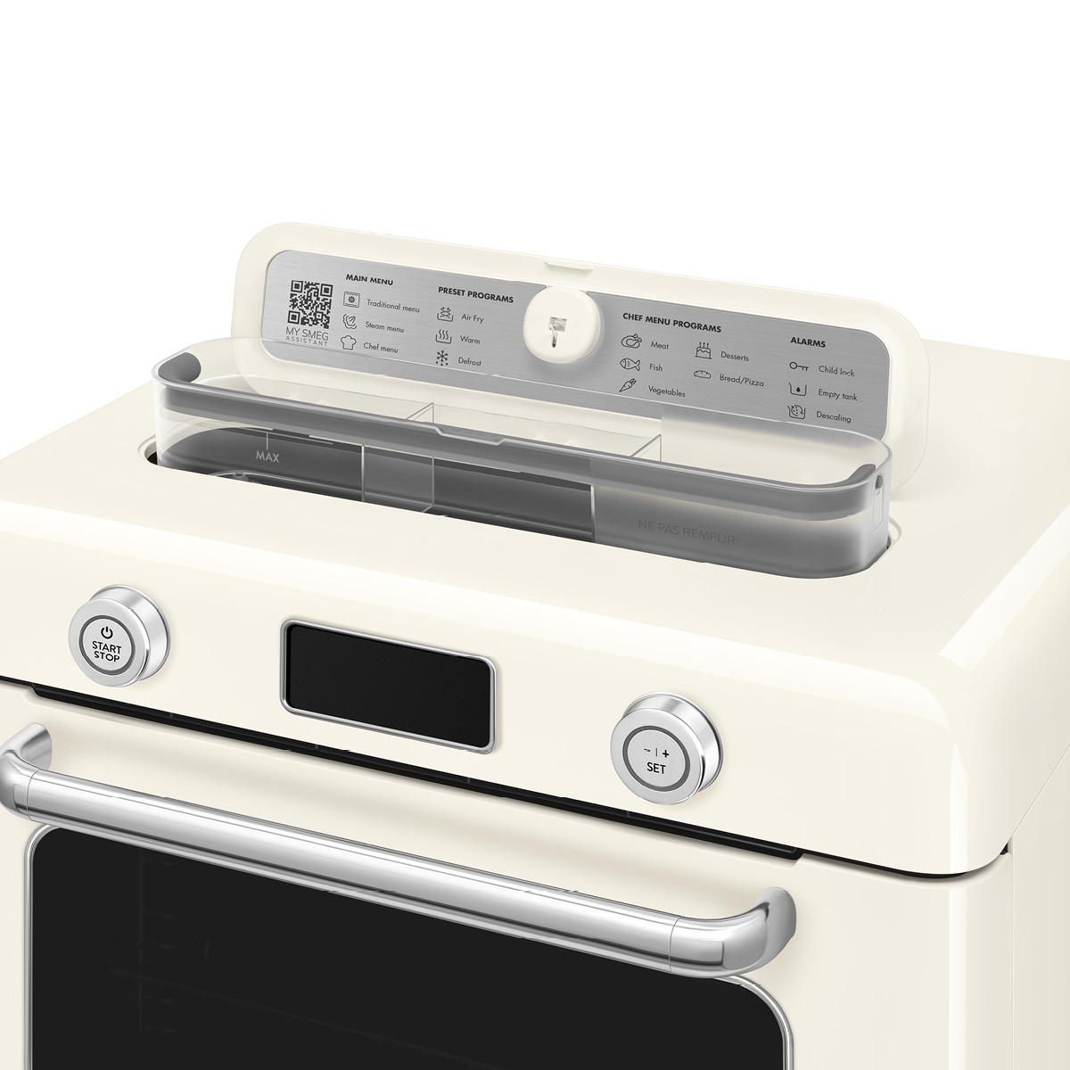 Smeg Frittstående dampovn COF01 krem