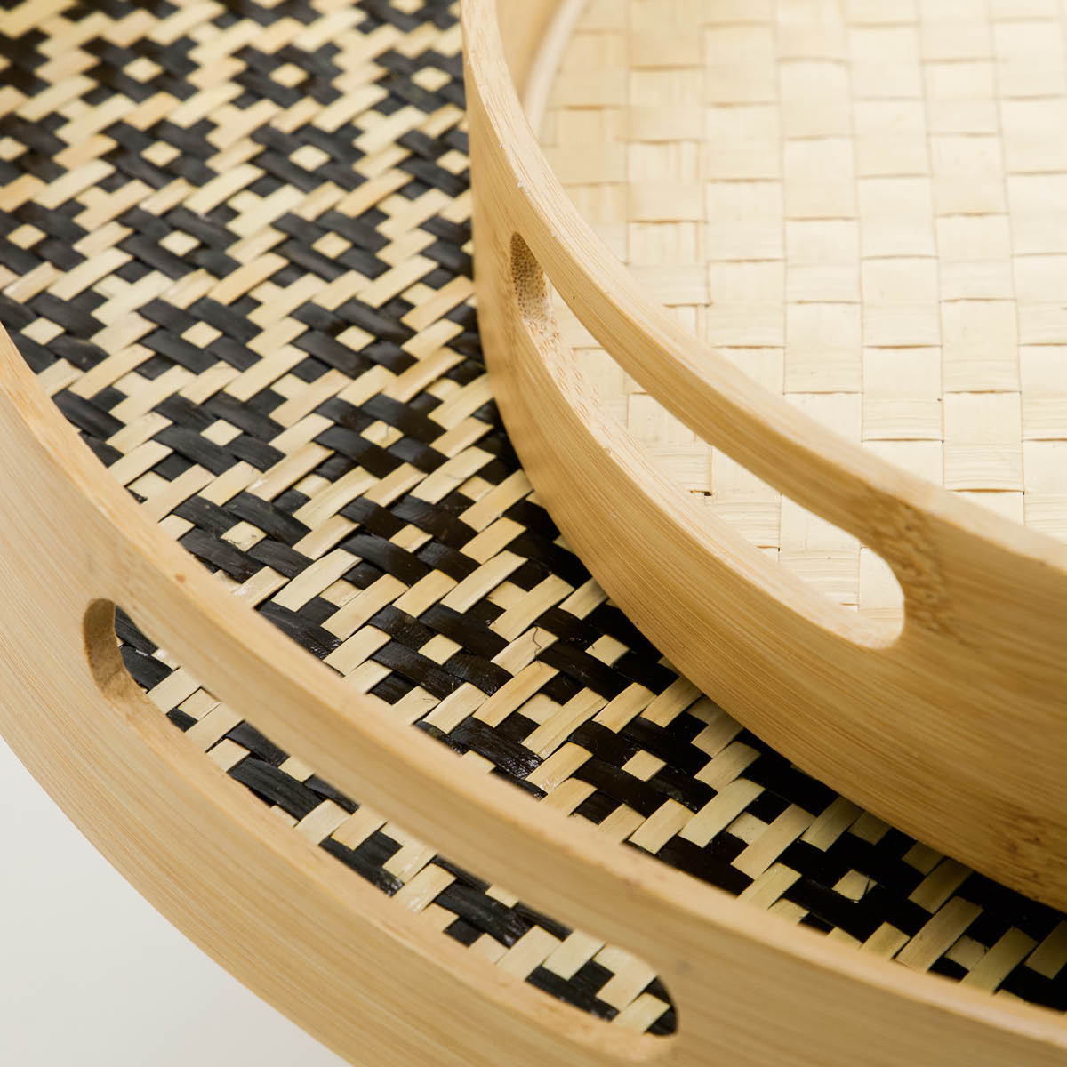 House Doctor Tray Tarjotin 2 osaa Bambu/Musta