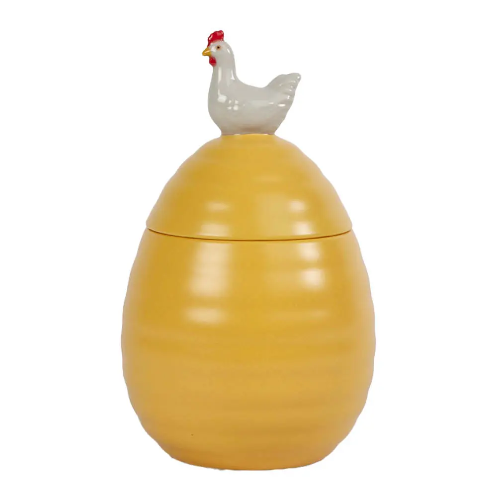 Ellen Kannellinen purkki 11 cm Keltainen