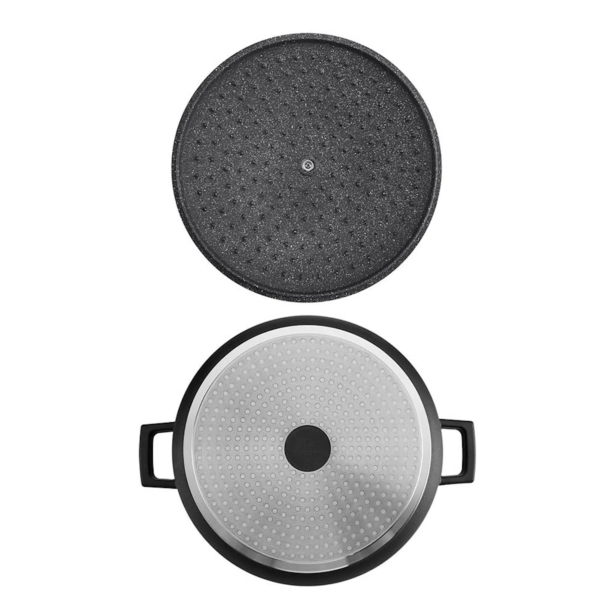 MasterClass Cast Aluminium låg gryta 5 L svart