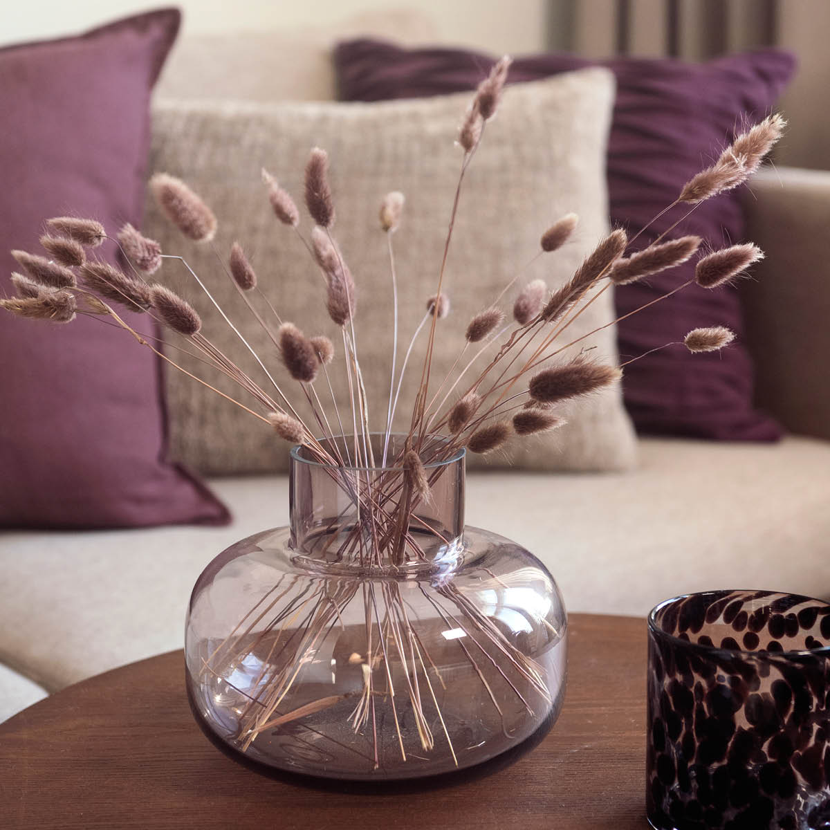 Fanni K Ilma vase 16 cm plommefarget