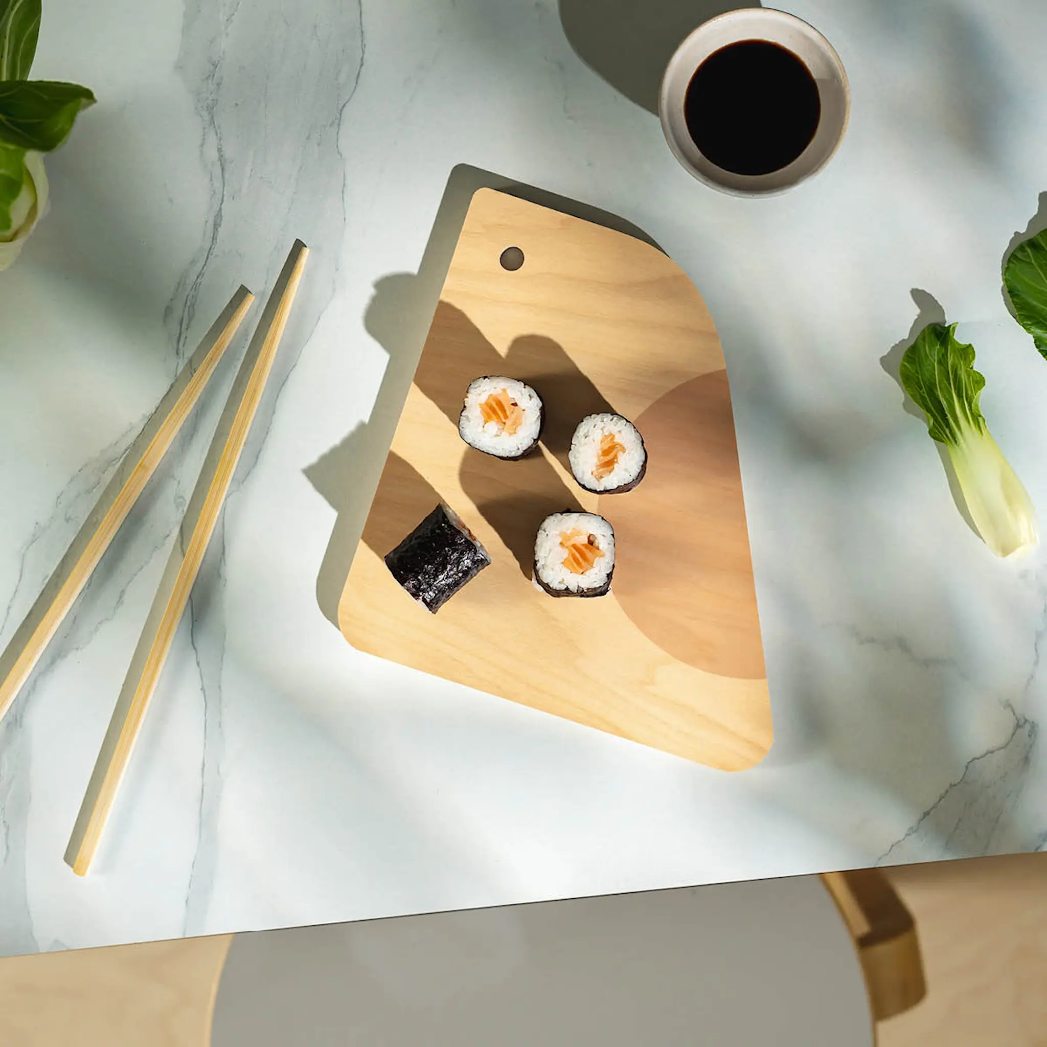 Muurla Fauna skärbräda/serveringsbricka Fågel 19x18 cm rosa