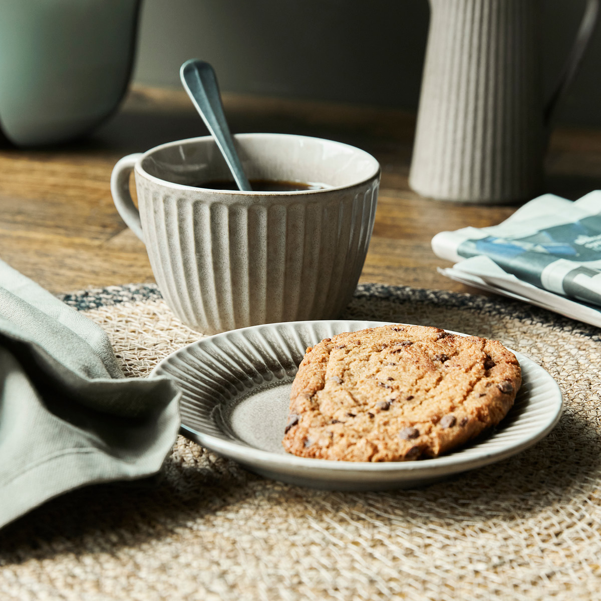 House Doctor Pleat kakefat 16 cm grå/brun