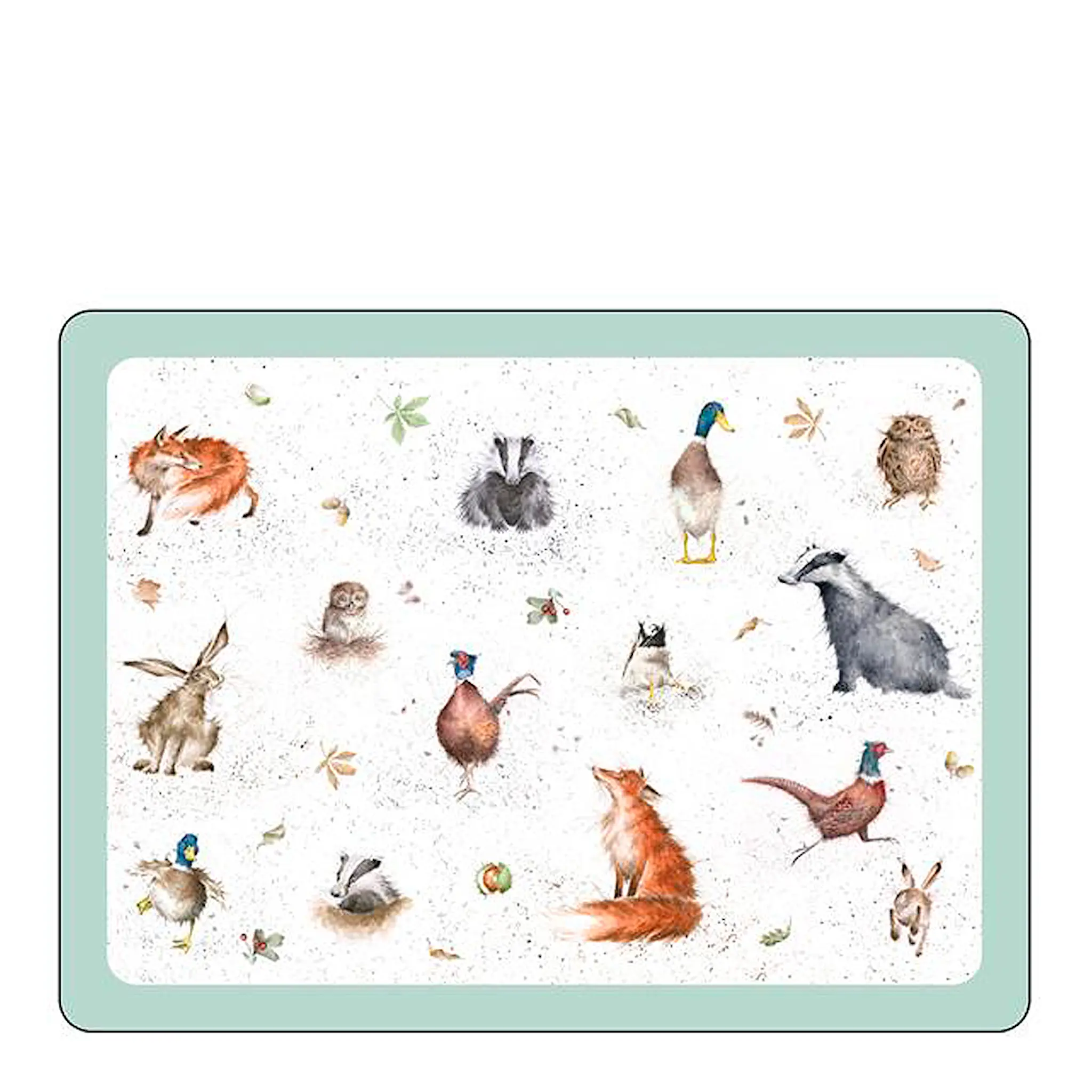 Wrendale Design Bordstablett 40x30 cm 4-pack Djur