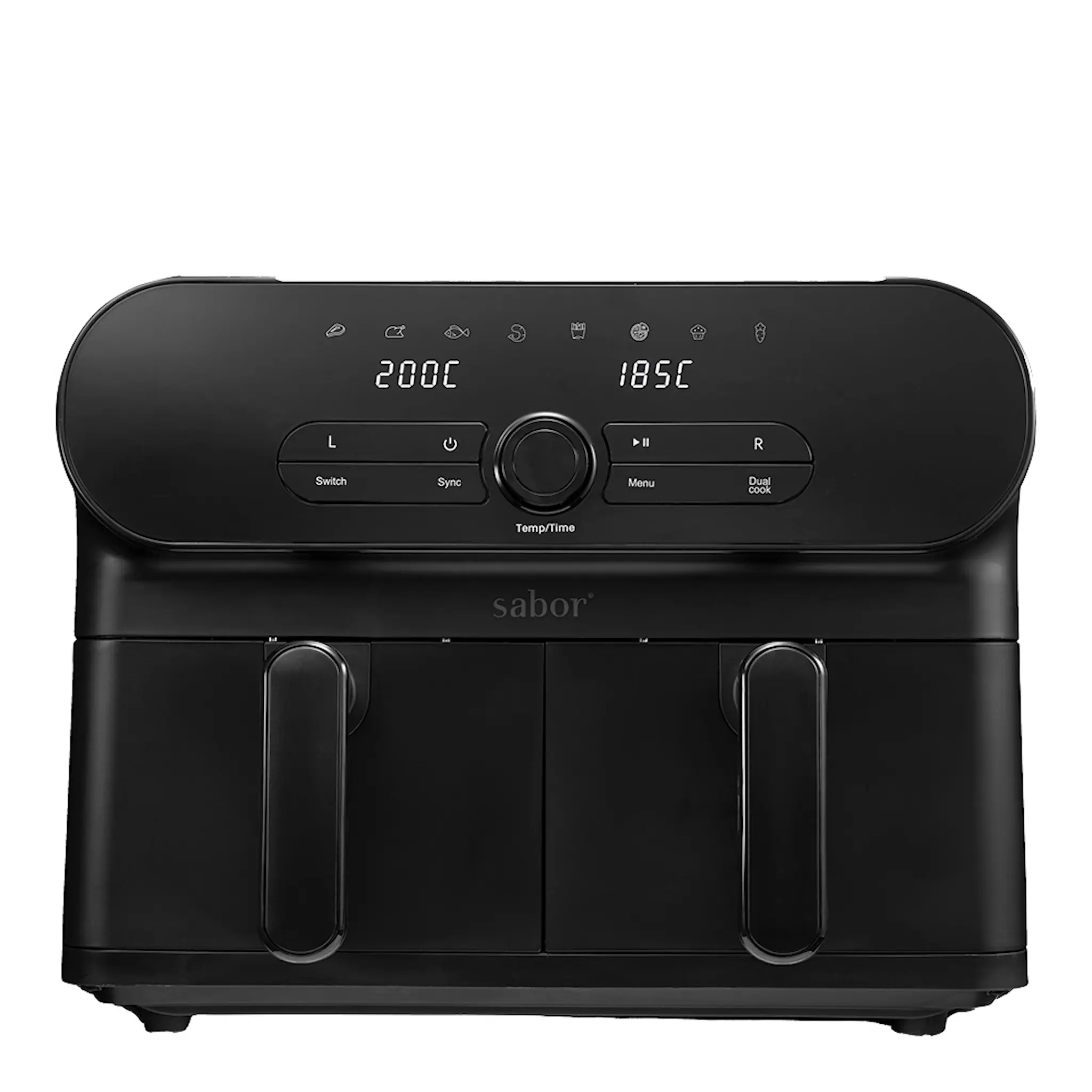 Sabor Duett airfryer dubbel 11 L matt svart