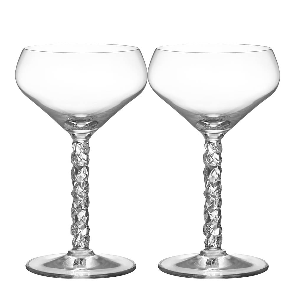 Orrefors - Carat Samppanjalasi Coupe 25 cl 2 kpl