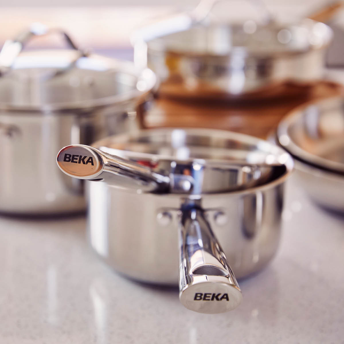 Beka Cicla kastrullset 3 delar stål