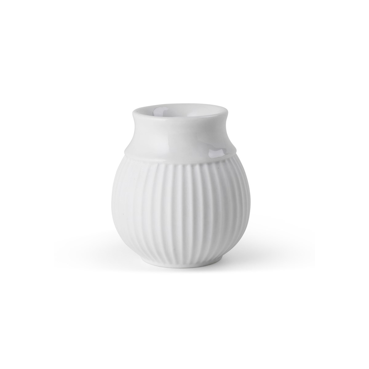 Lyngby Porcelæn Curve Kynttilänjalka 7 cm Valkoinen