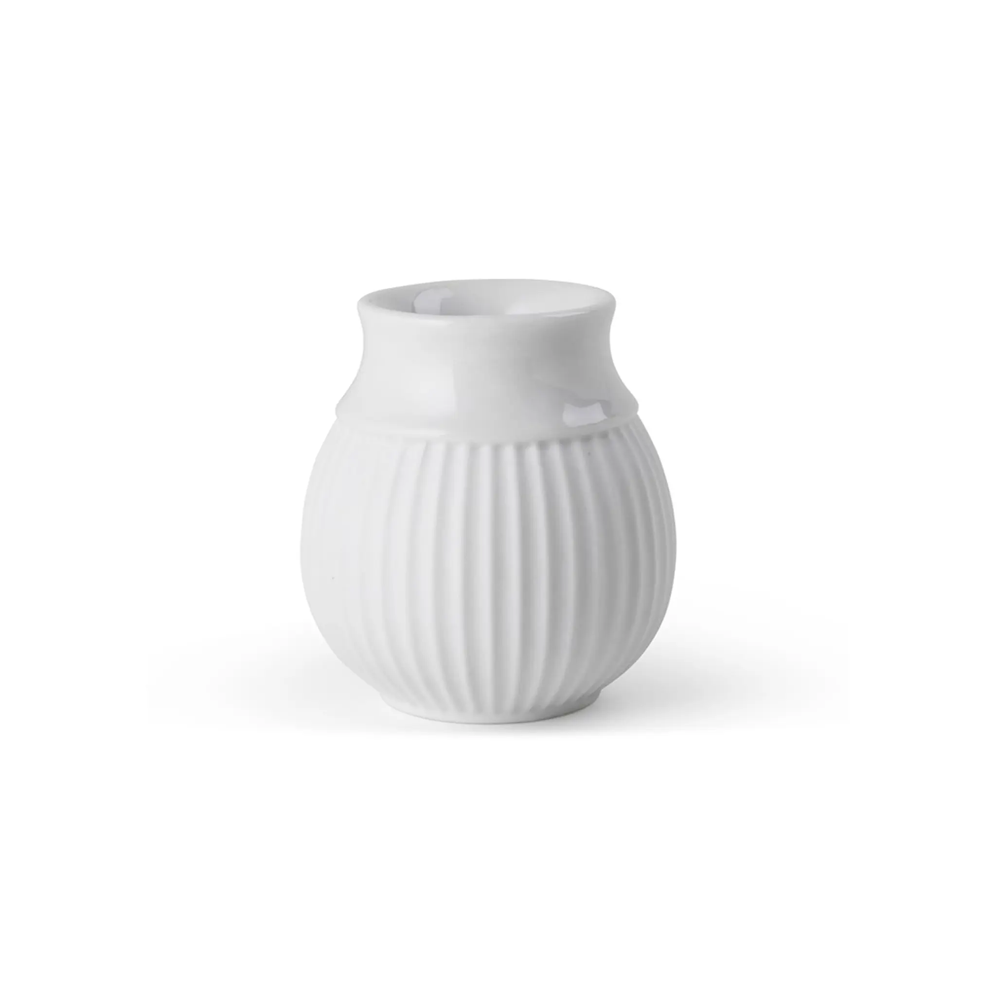 Lyngby Porcelæn Curve Ljusstake 7 cm Vit