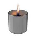 Lilly bordslykta 8 cm ljusgrå