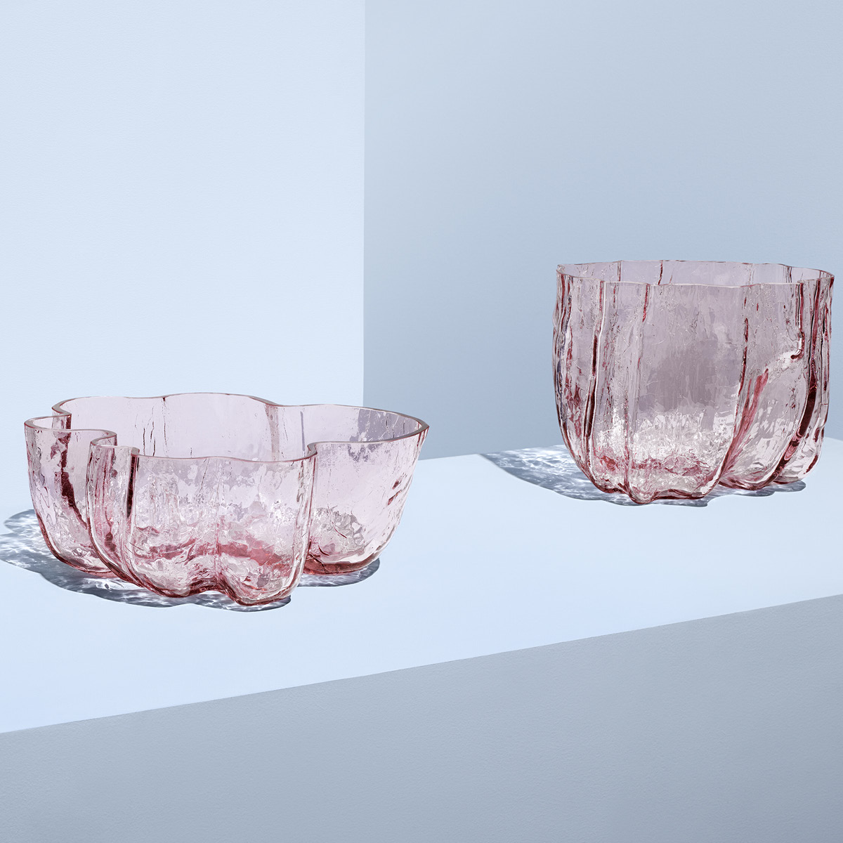 Kosta Boda Crackle Kulho 10,5 cm Vaaleanpunainen