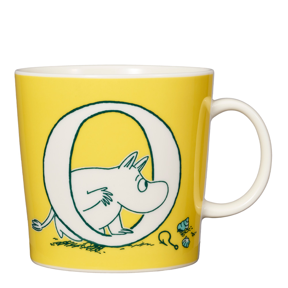Moomin Arabia Muminmugg bokstav O 40 cl gul