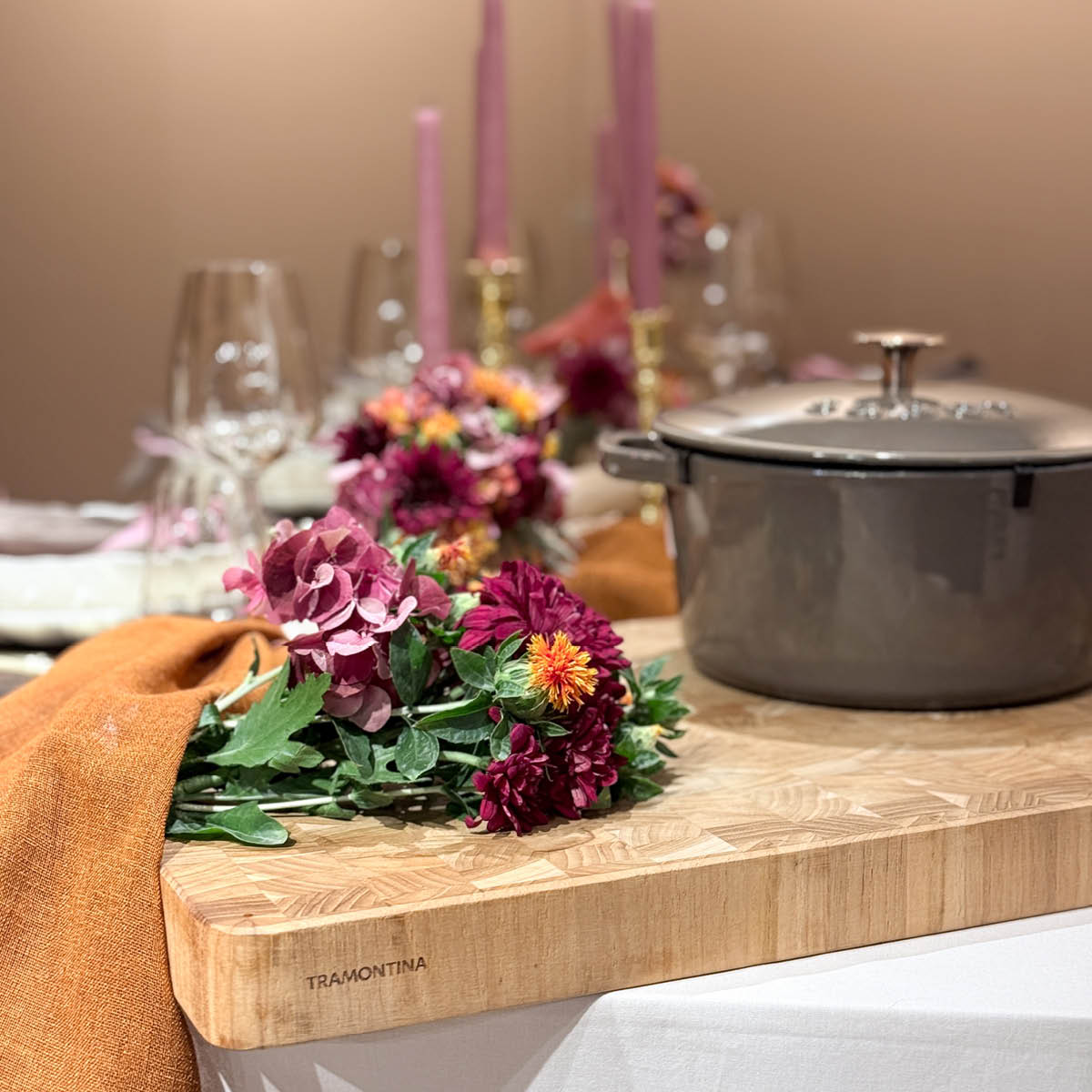 Tramontina Skärbräda teak 45x34 cm natur