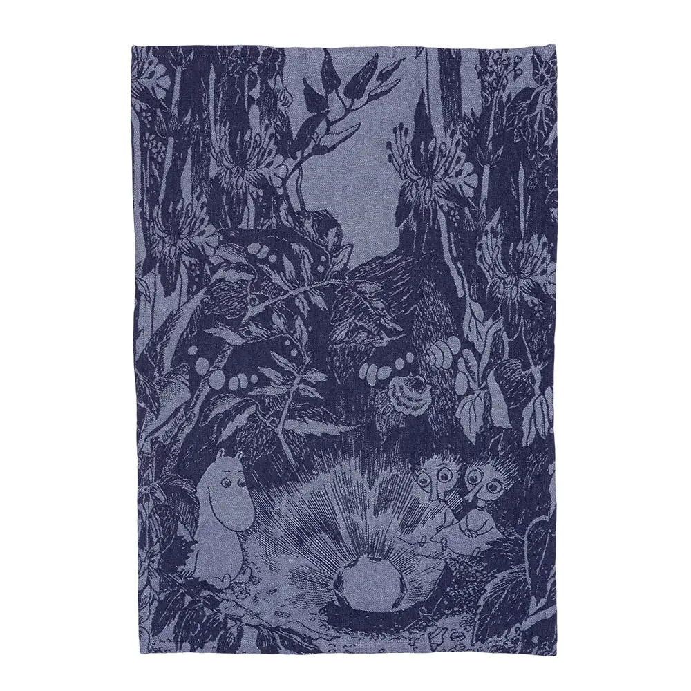 Muumi Keittiöpyyhe 45x65 cm Lumottu metsä Sininen
