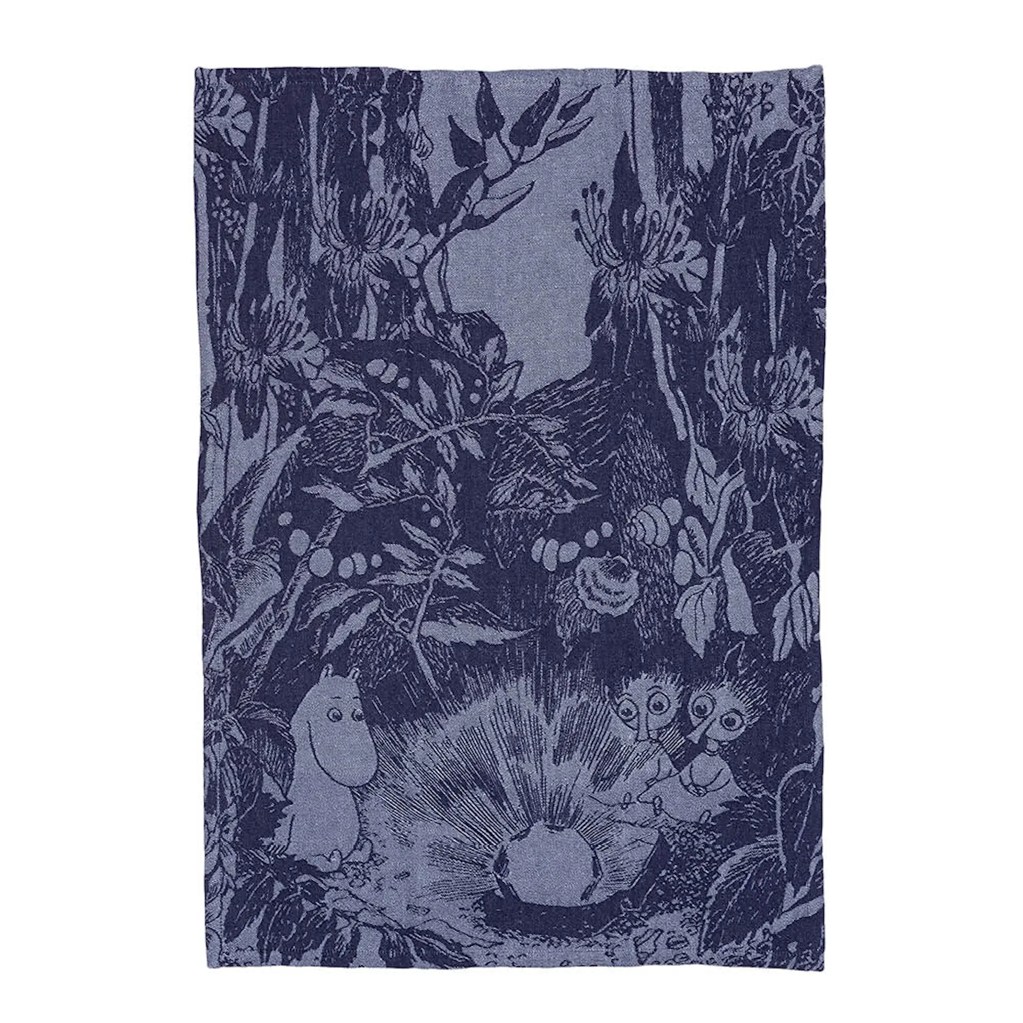 Moomin Arabia Muumi Keittiöpyyhe 45x65 cm Lumottu metsä Sininen