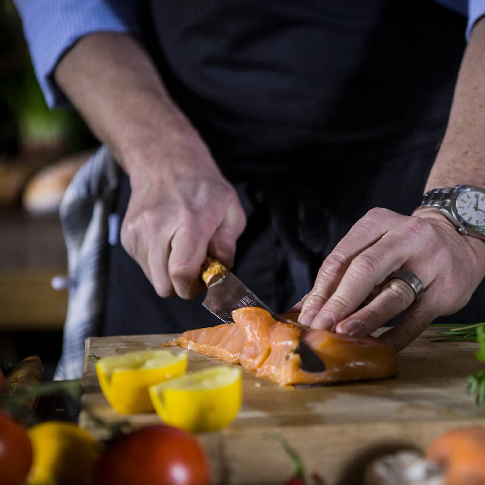 EKA Gourmet knivset trancherkniv 22,6 cm & gaffel masurbjörk