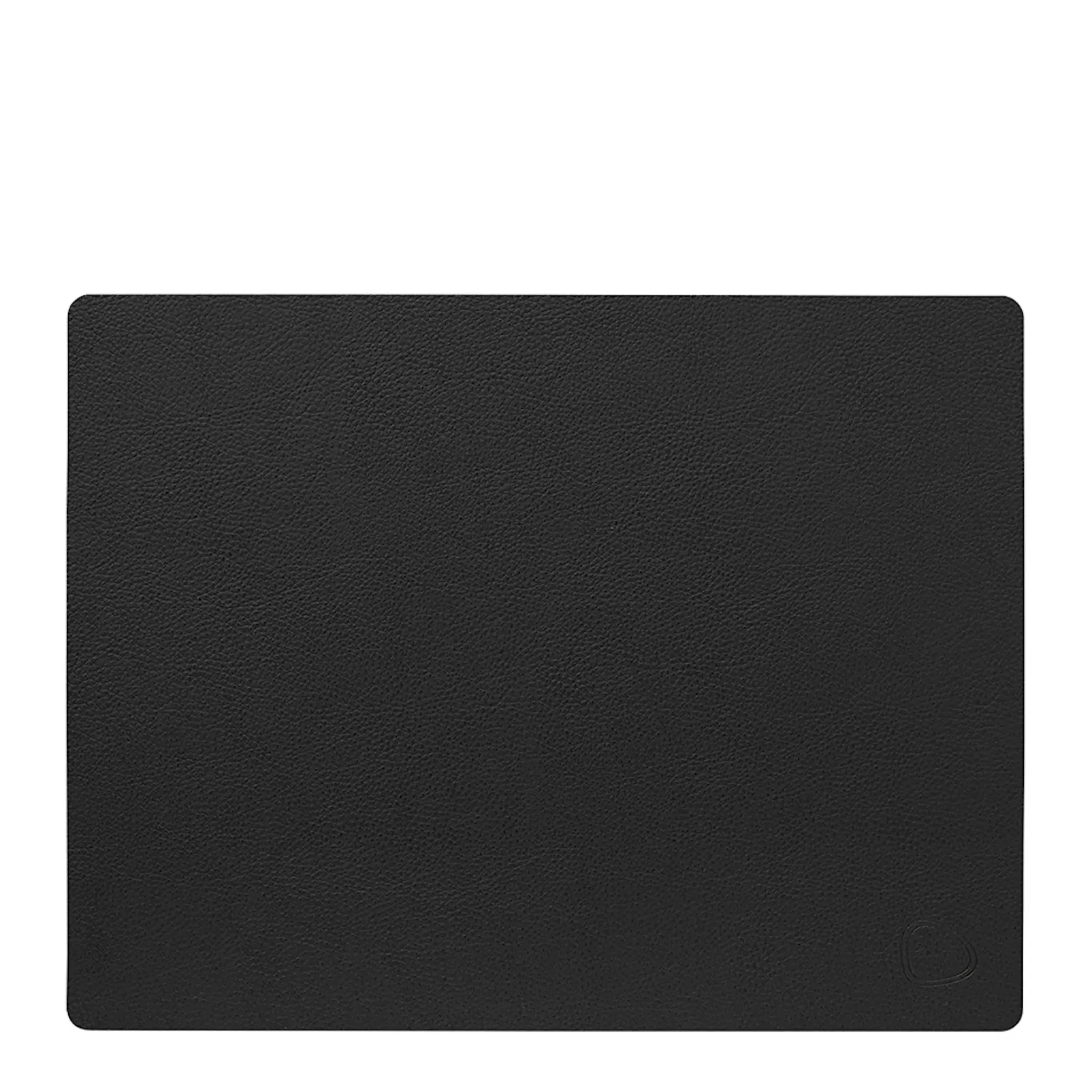 LIND DNA Leather Serene Rectangle Bordstablett 26x34 cm Black