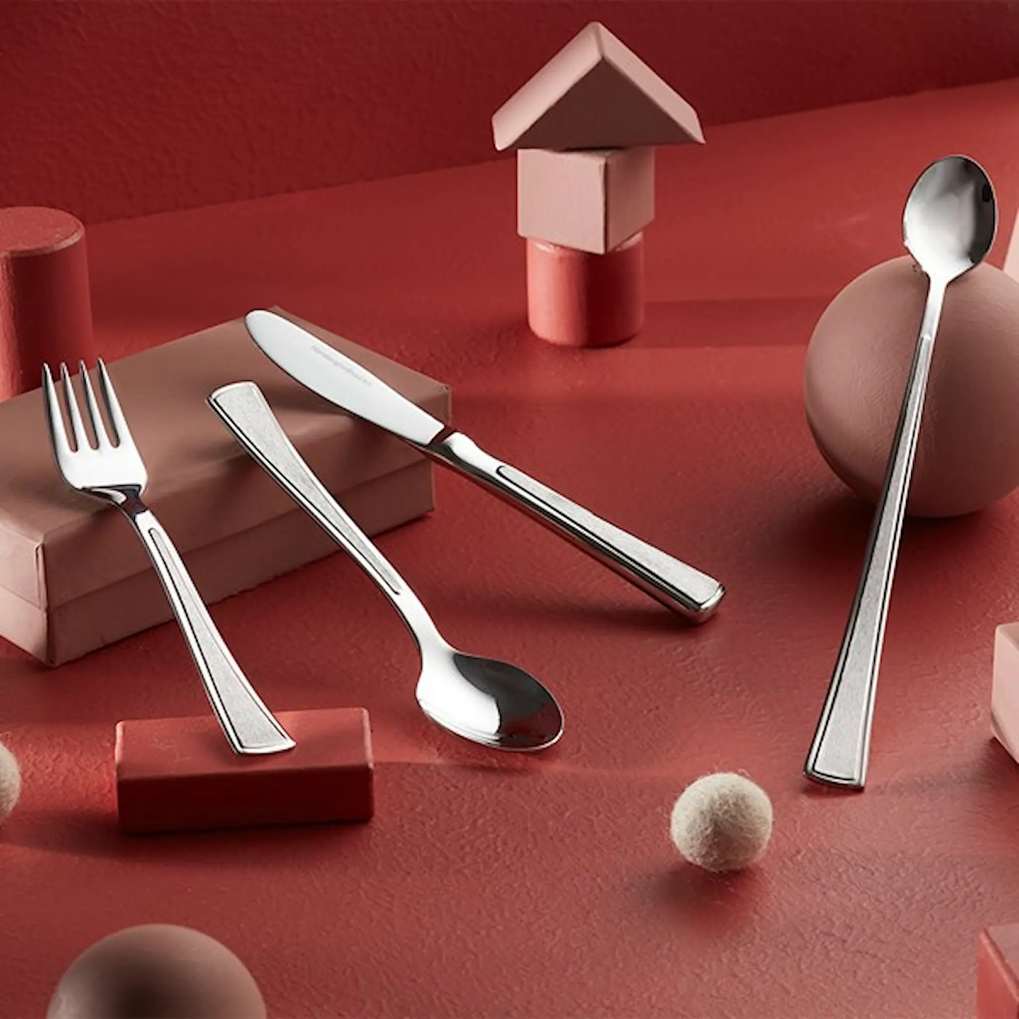 Hardanger bestikk Ramona Lasten aterimet 4 osaa