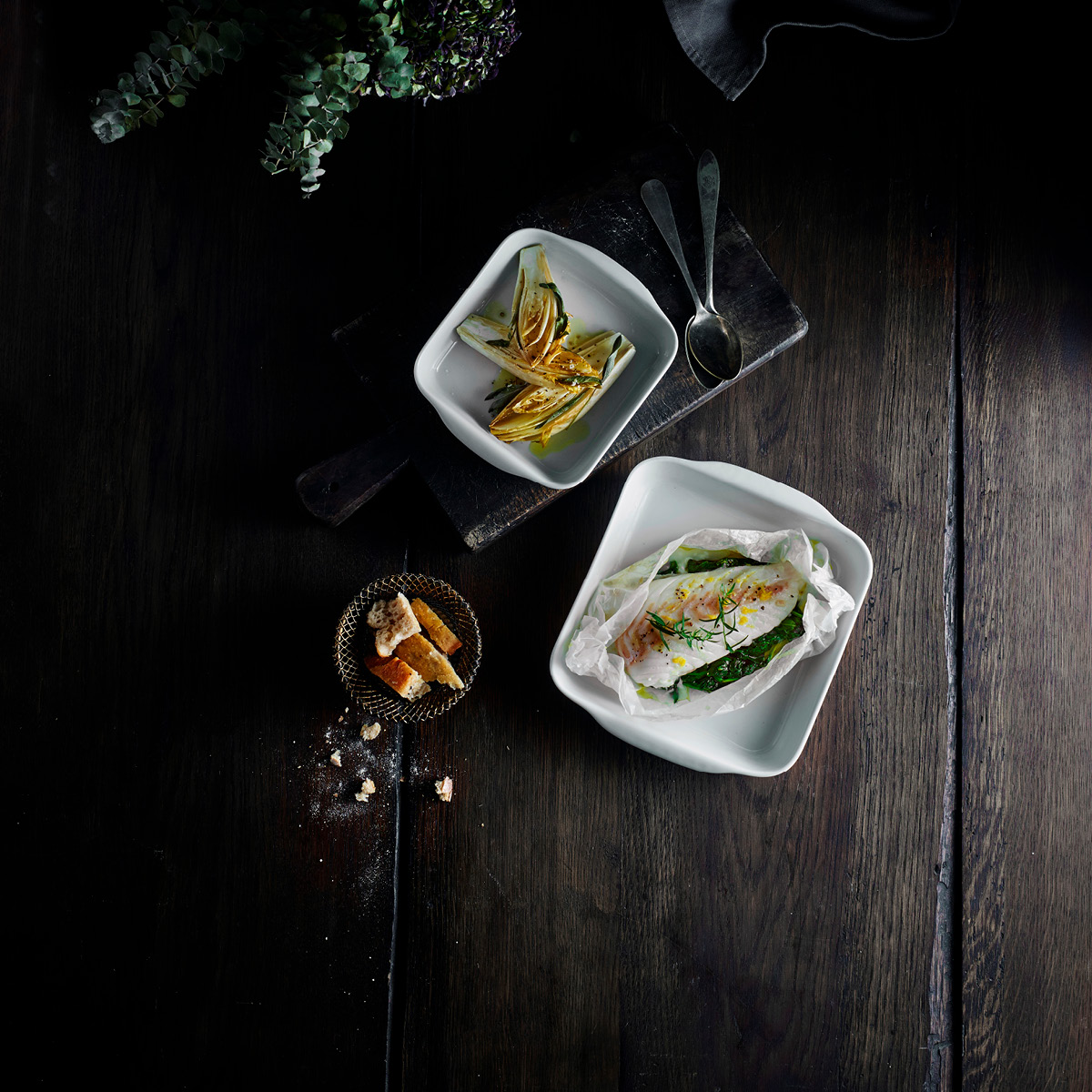 Pillivuyt Uunivuoka 14x14 cm Valkoinen