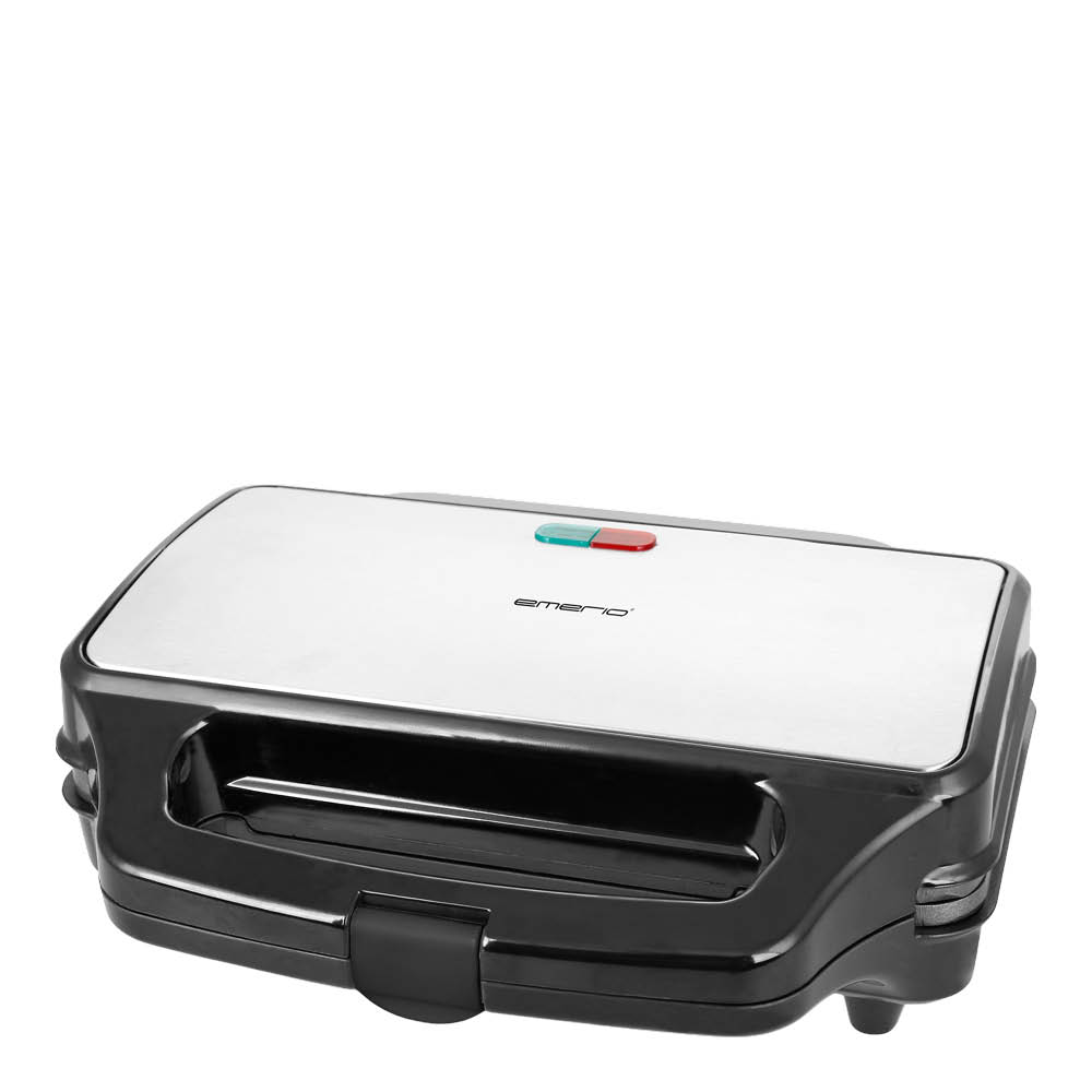 EMERIO Toastjern XXL 32x27 cm 900W rustfritt stål/svart