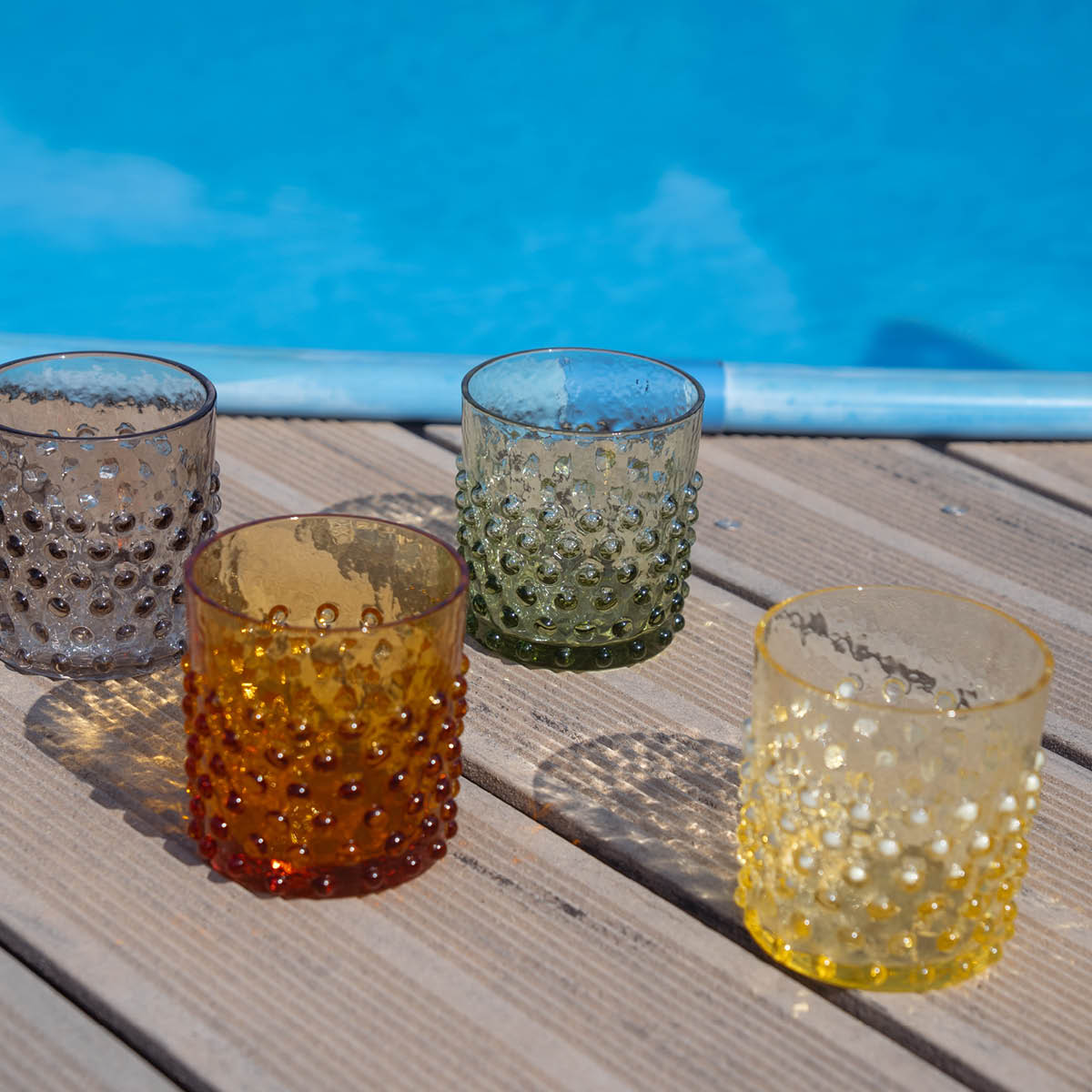 Klimchi Hobnail vannglass 15 cl citrine