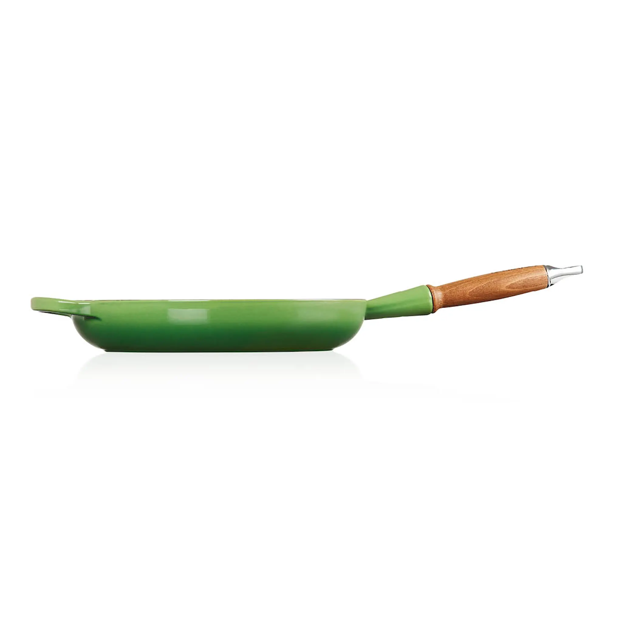 Le Creuset Signature Stekpanna med trähandtag 28 cm bamboo green