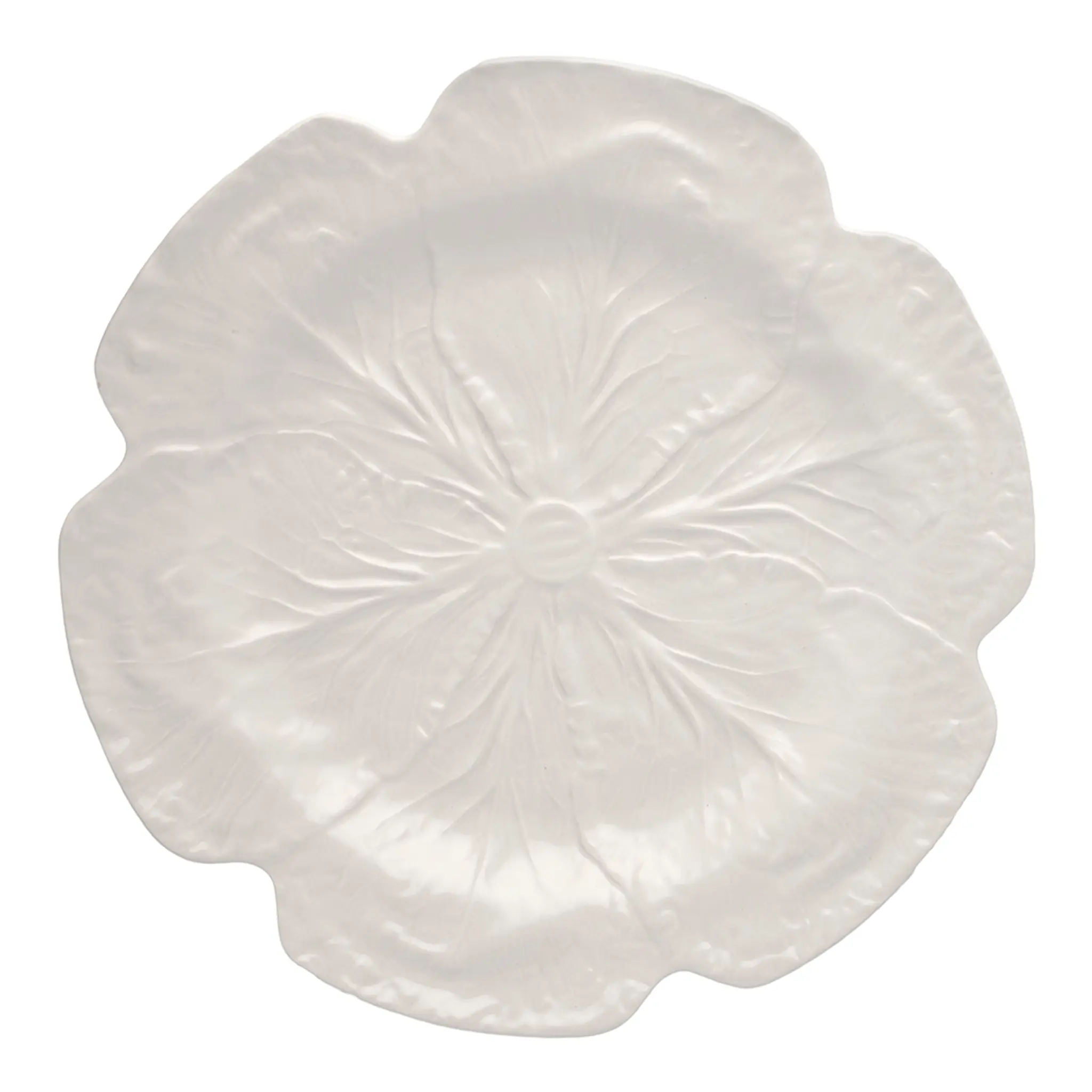 Bordallo Pinheiro Cabbage Fat Kålblad 30,5 cm Vit