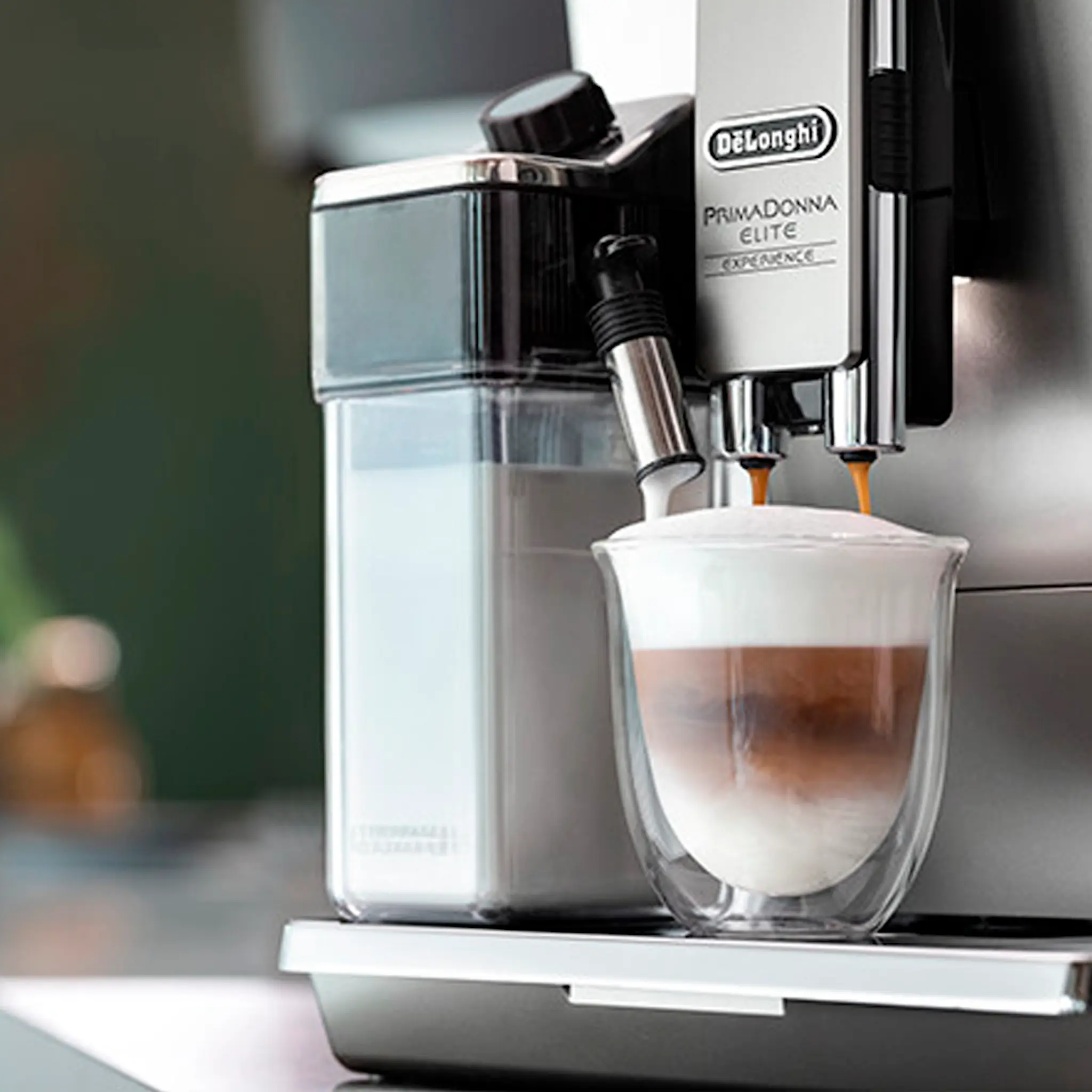 De'Longhi PrimaDonna Elite Experience Kaffemaskin Metall/Silver
